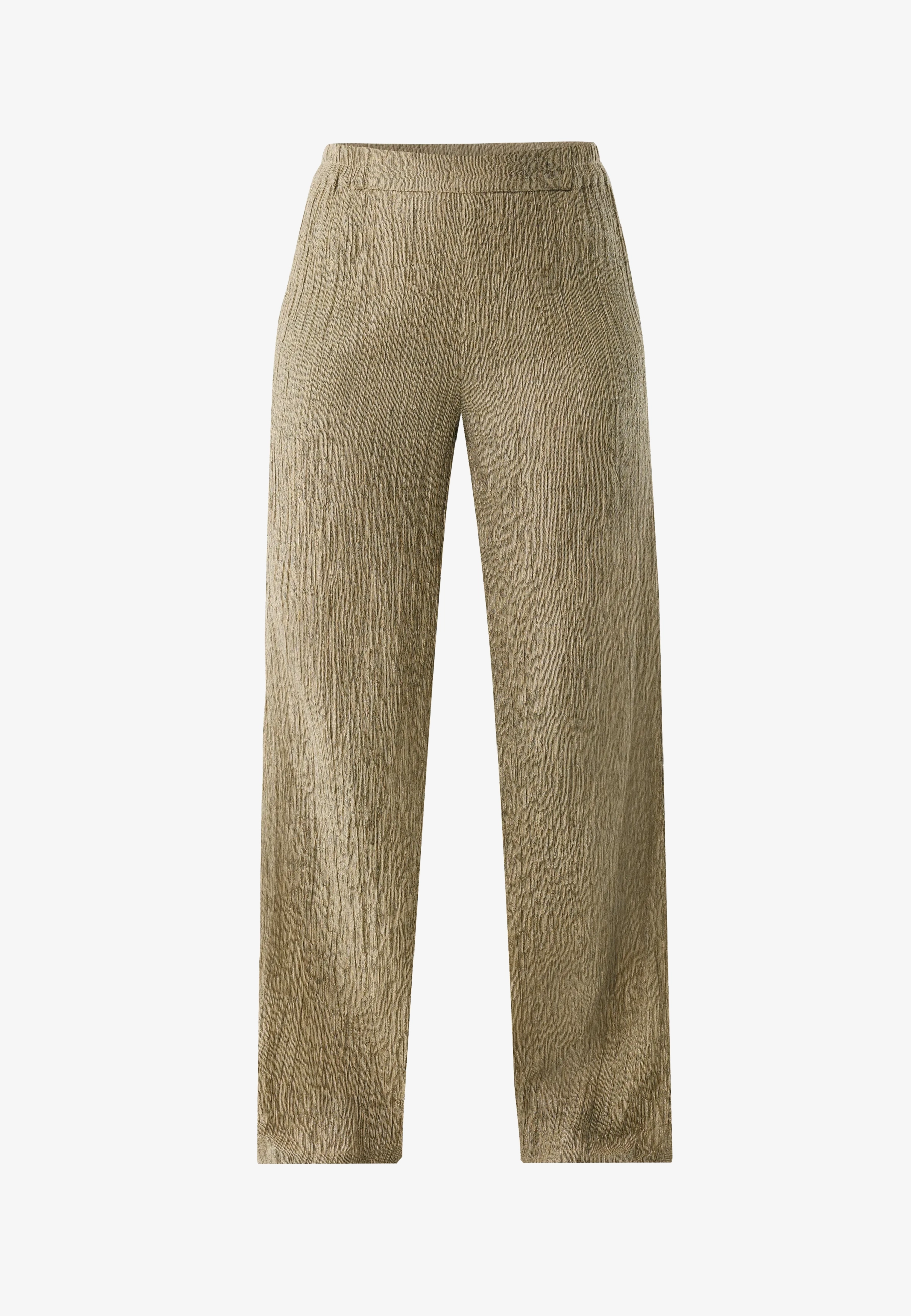 Crincle Pants Wide Leg Gold Glitter