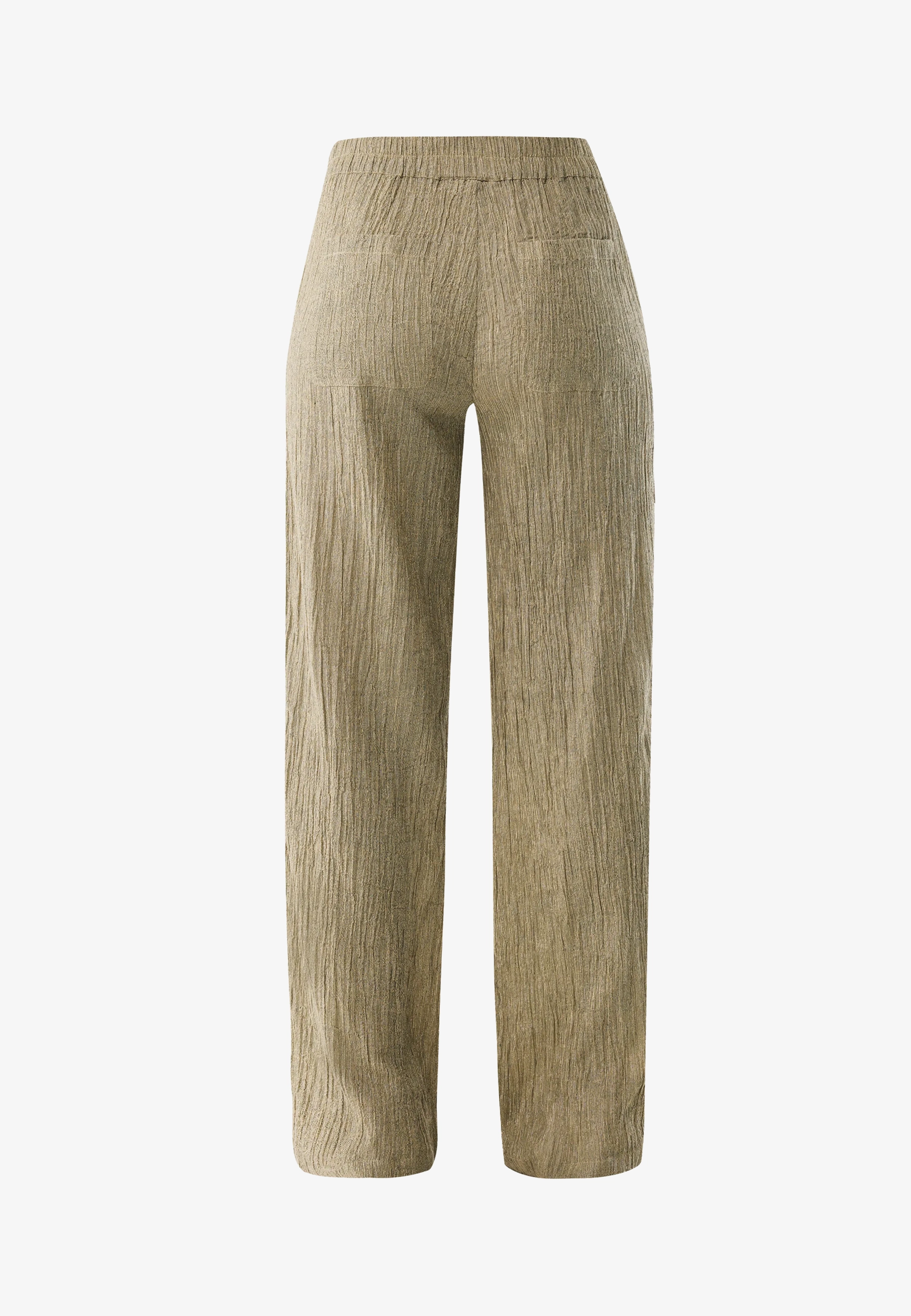 Crincle Pants Wide Leg Gold Glitter