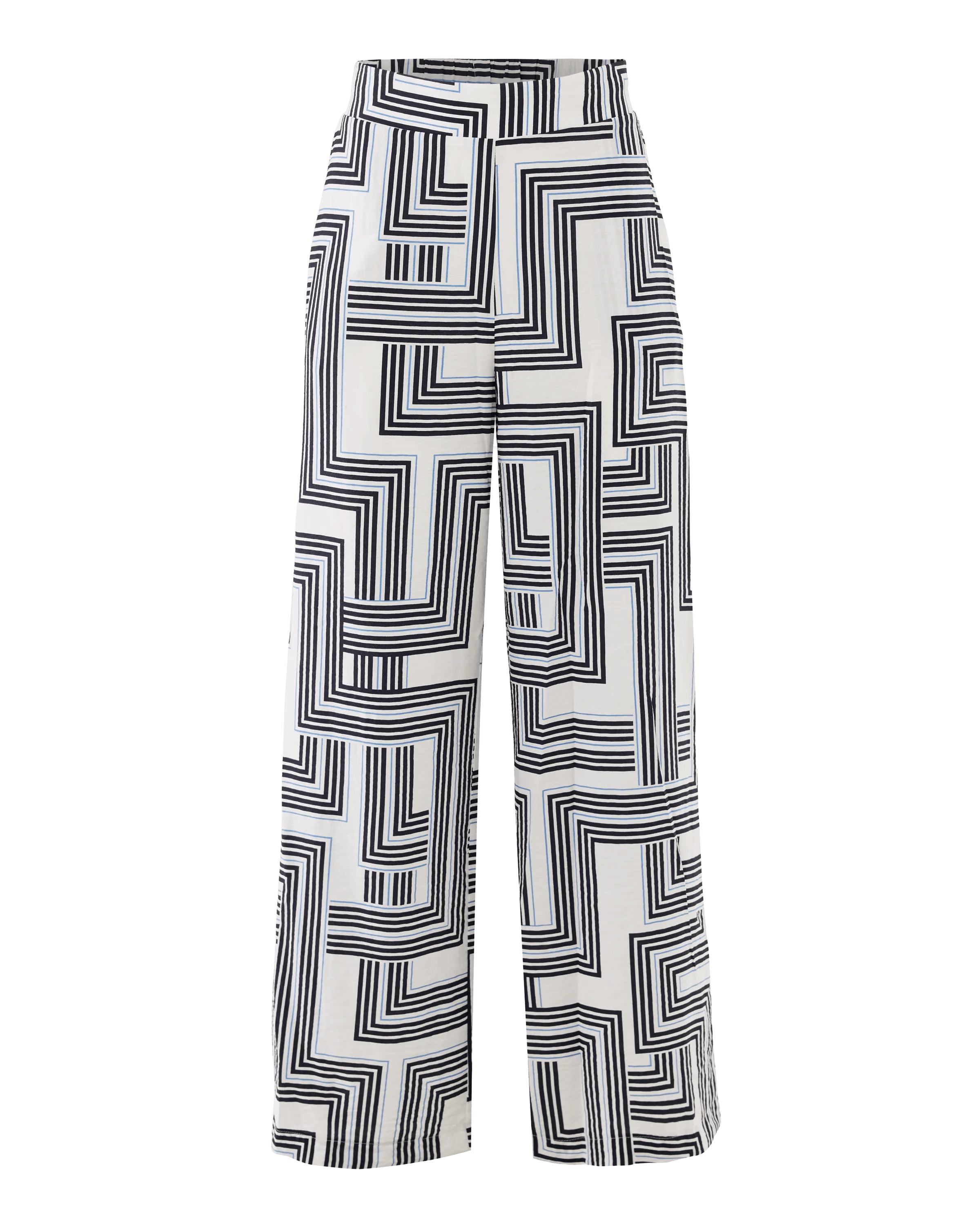 Geo Print Pants Wide Leg Multicolor