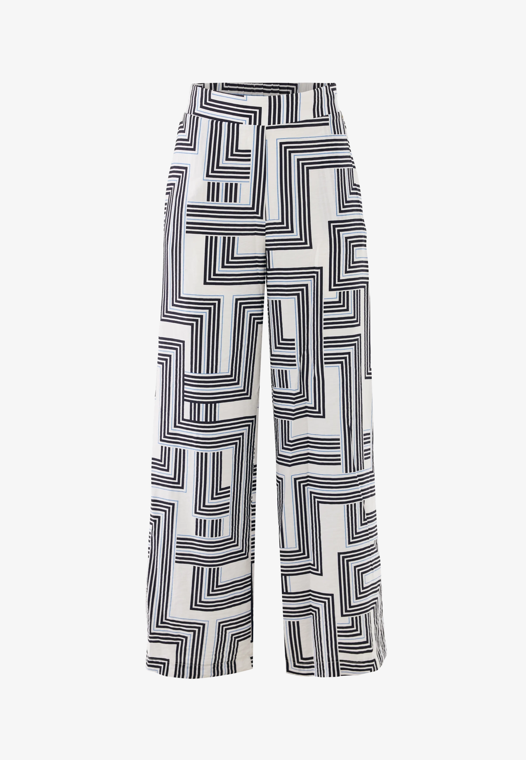Geo Print Pants Wide Leg Multicolor