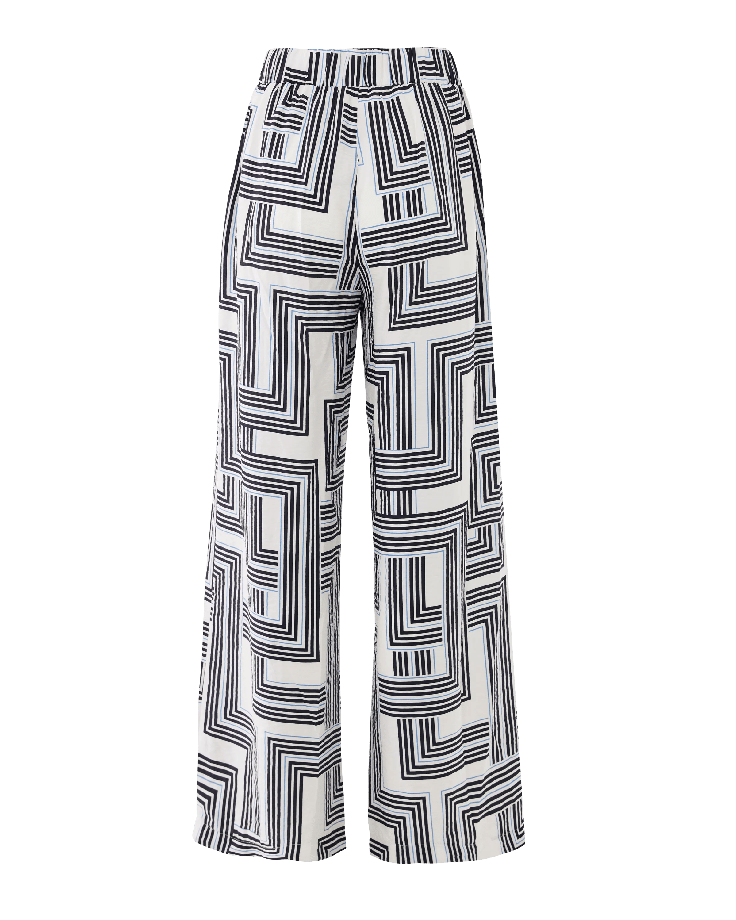 Geo Print Pants Wide Leg Multicolor