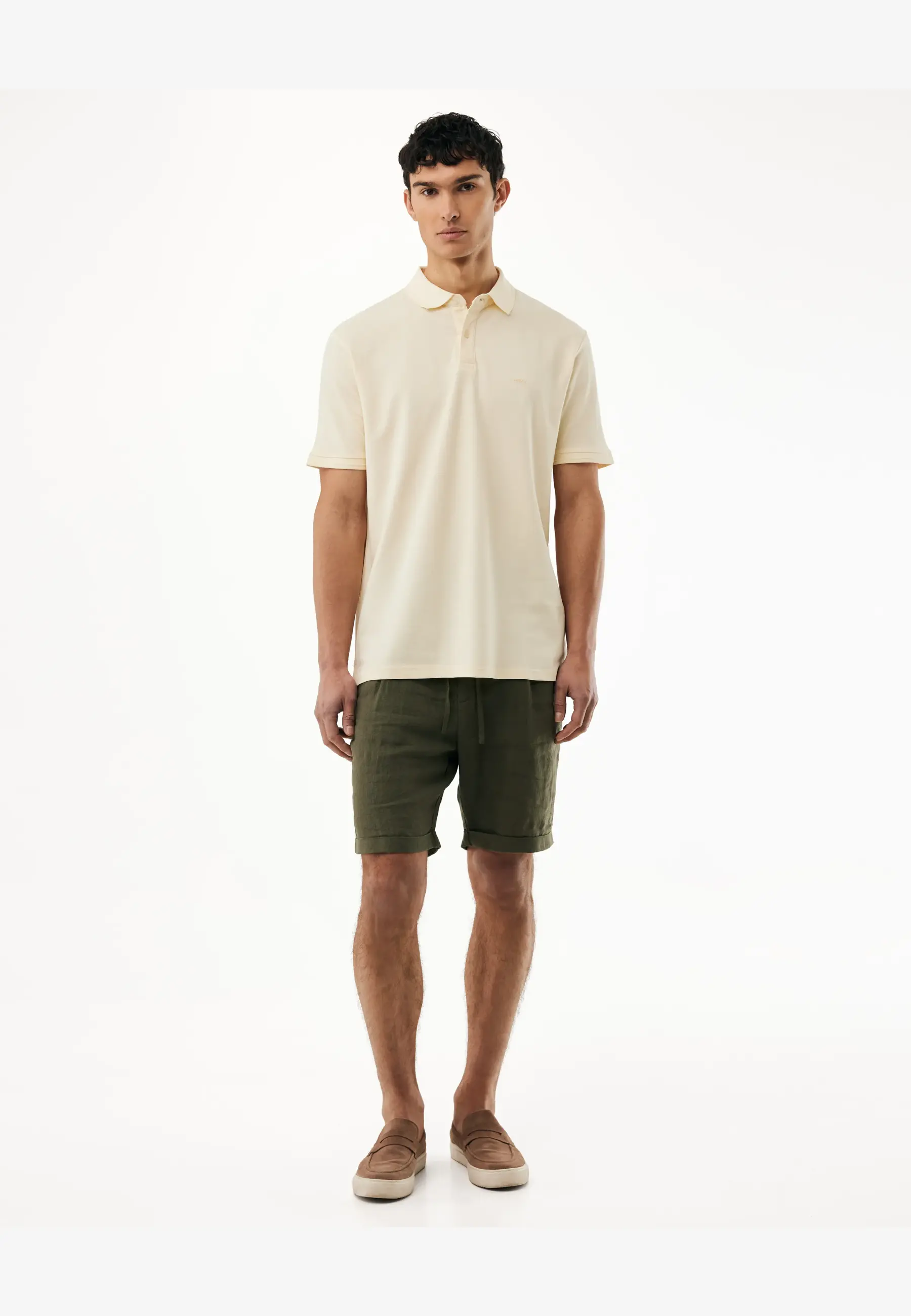 Bogie Piqué Polo Yellow Cream