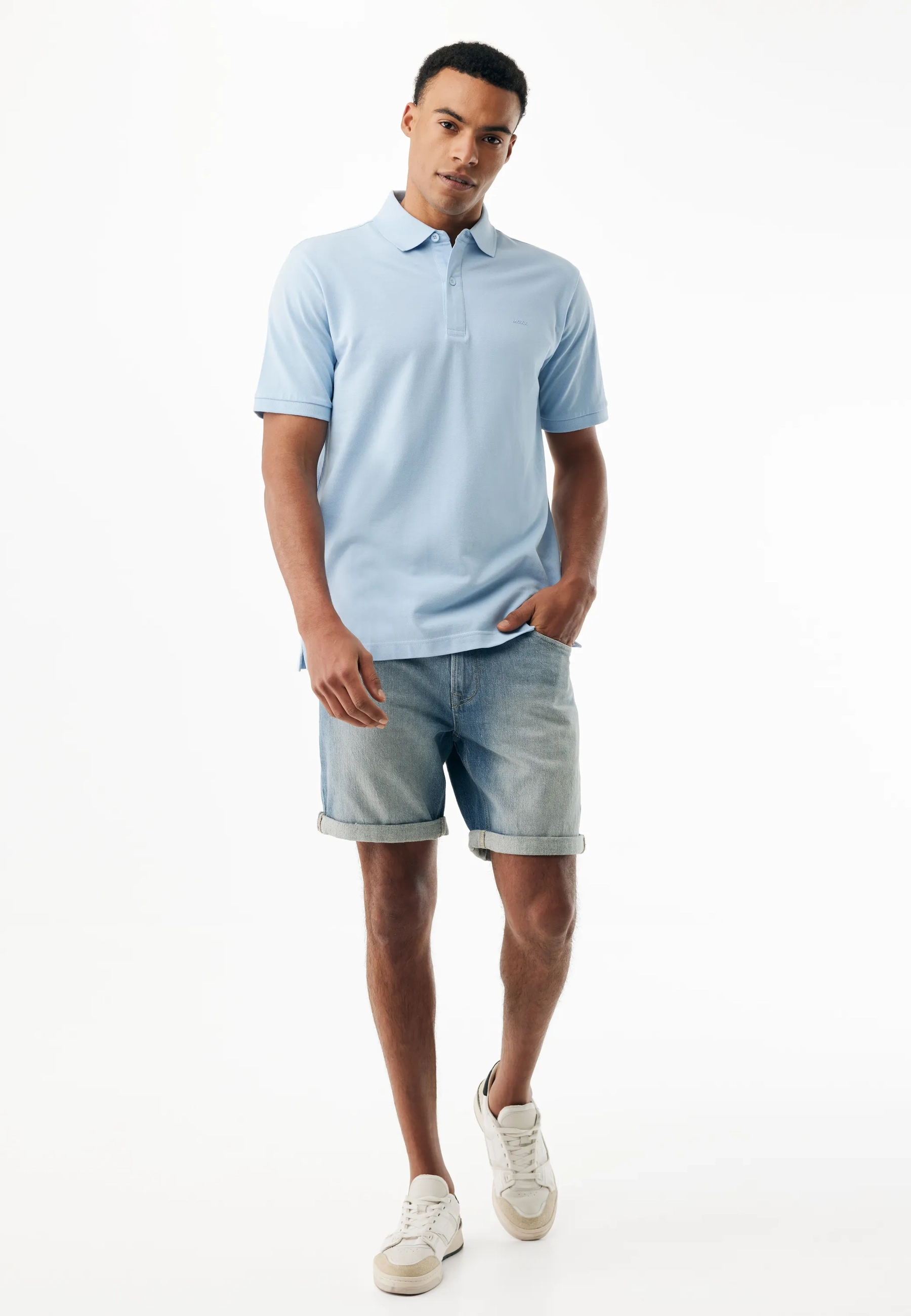 Bogie Piqué Polo Fresh Blue