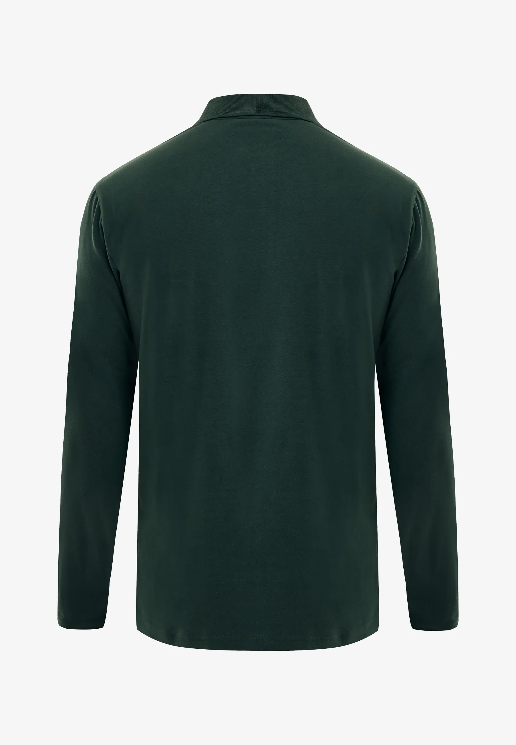 Mexx Men | Deep green long sleeve polo shirt
