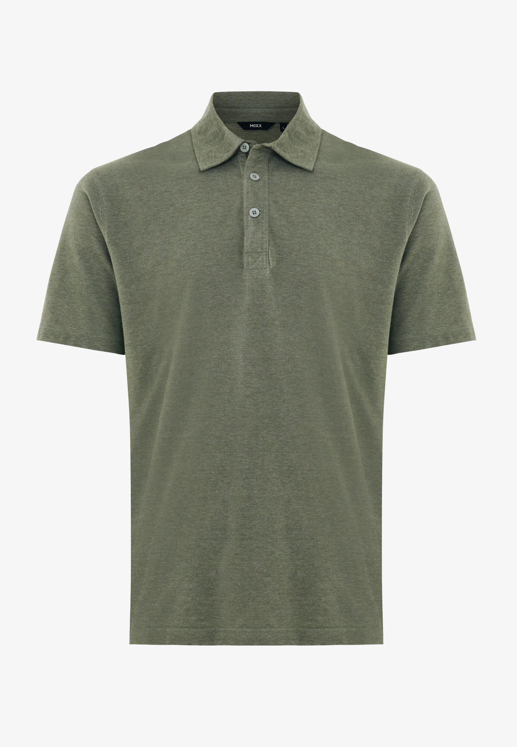 End On End Piqué Polo Faded Green