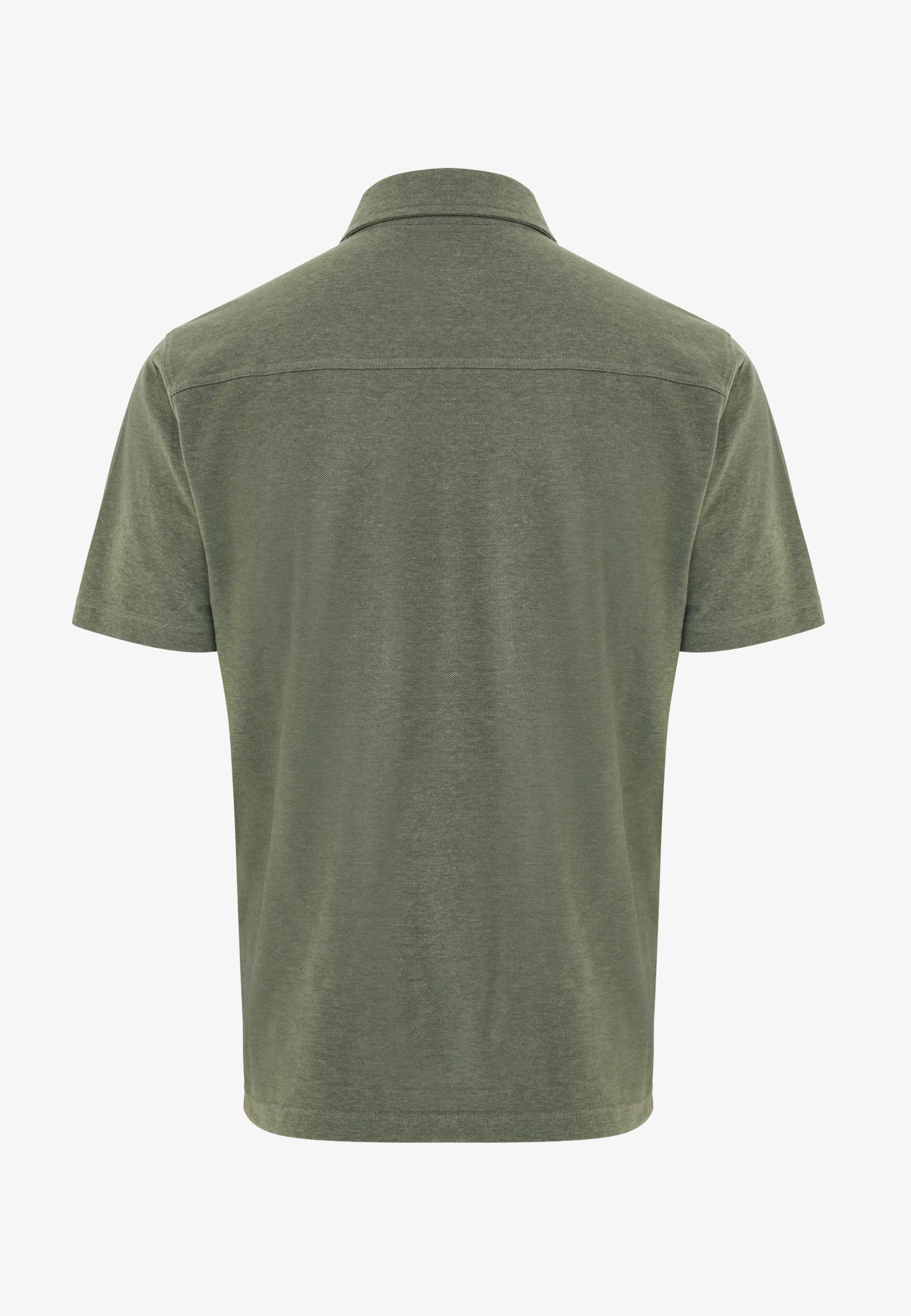 End On End Piqué Polo Faded Green