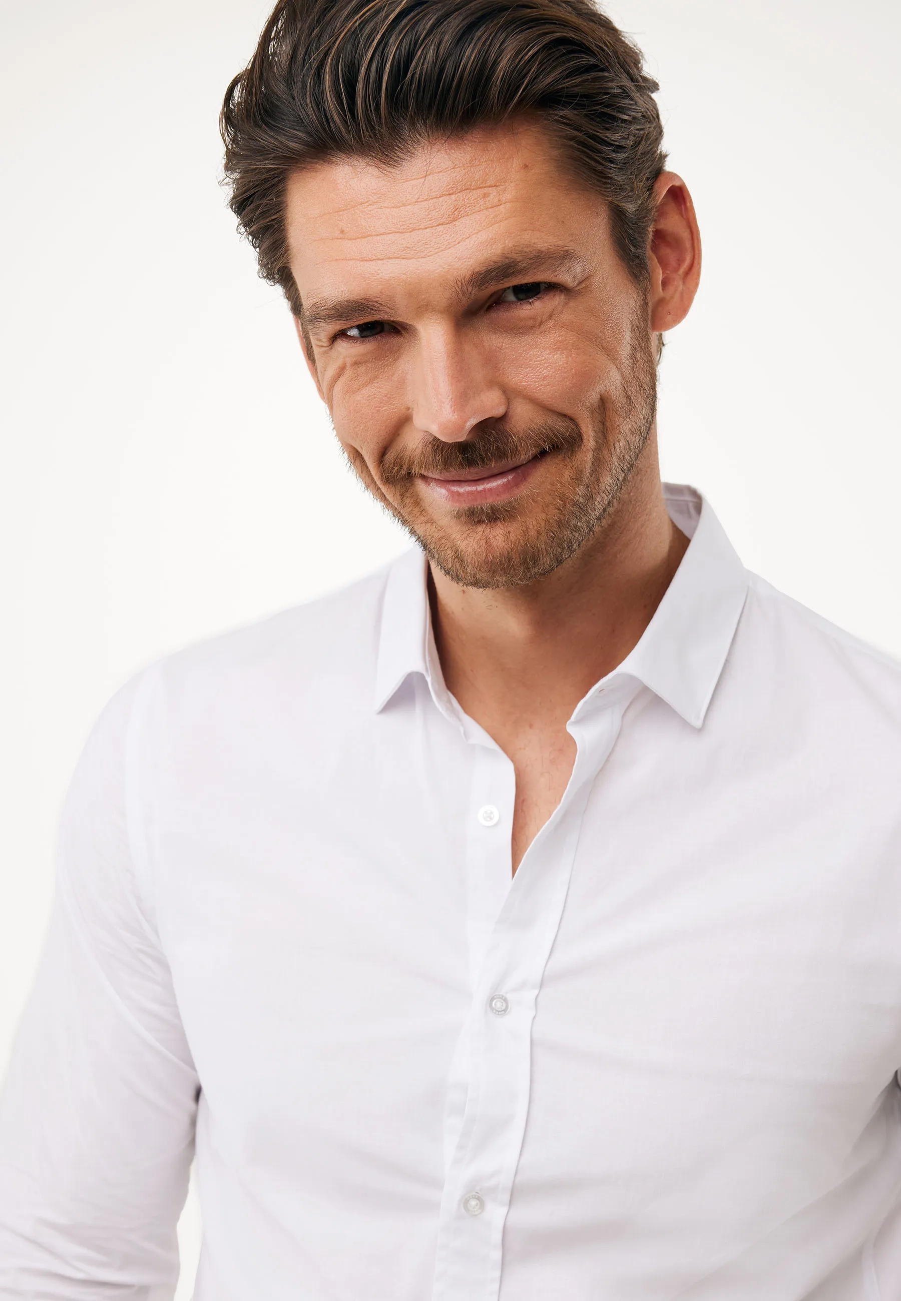 Aneto Easy Iron Shirt Off White