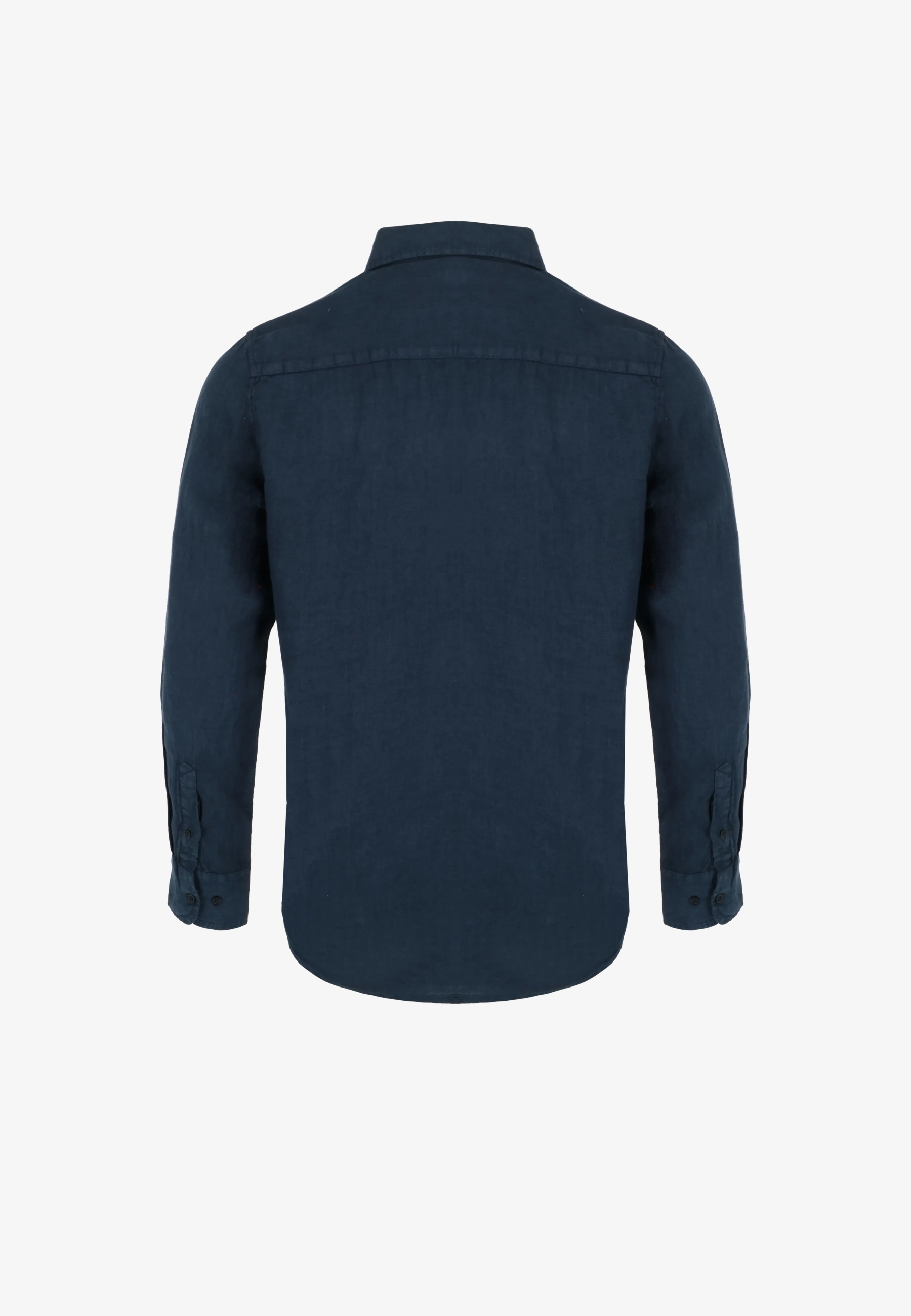 Linnen Overhemd Mid Navy