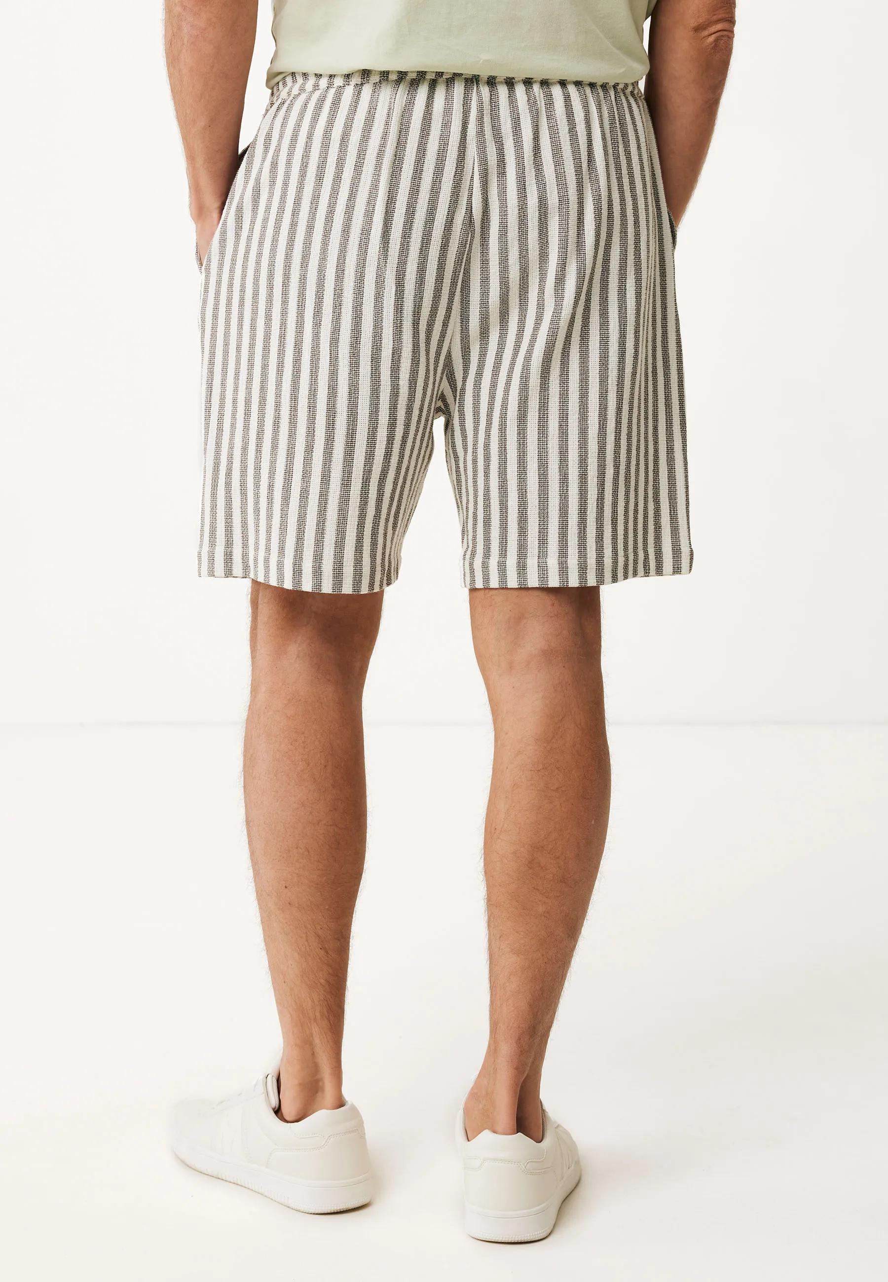 Gestreifte Shorts Herb Green