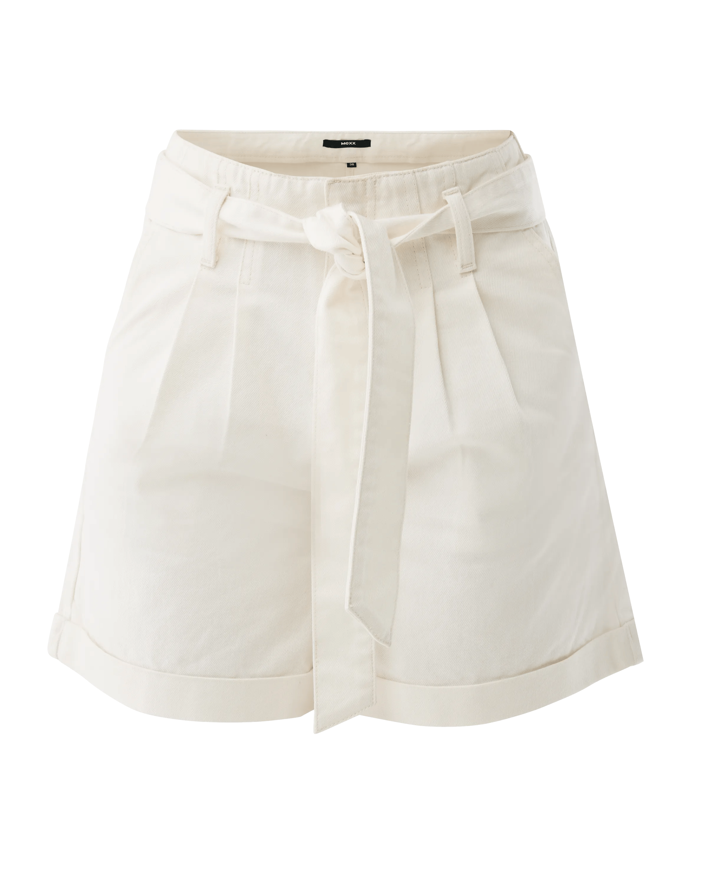 Paperbag shorts Gebroken wit