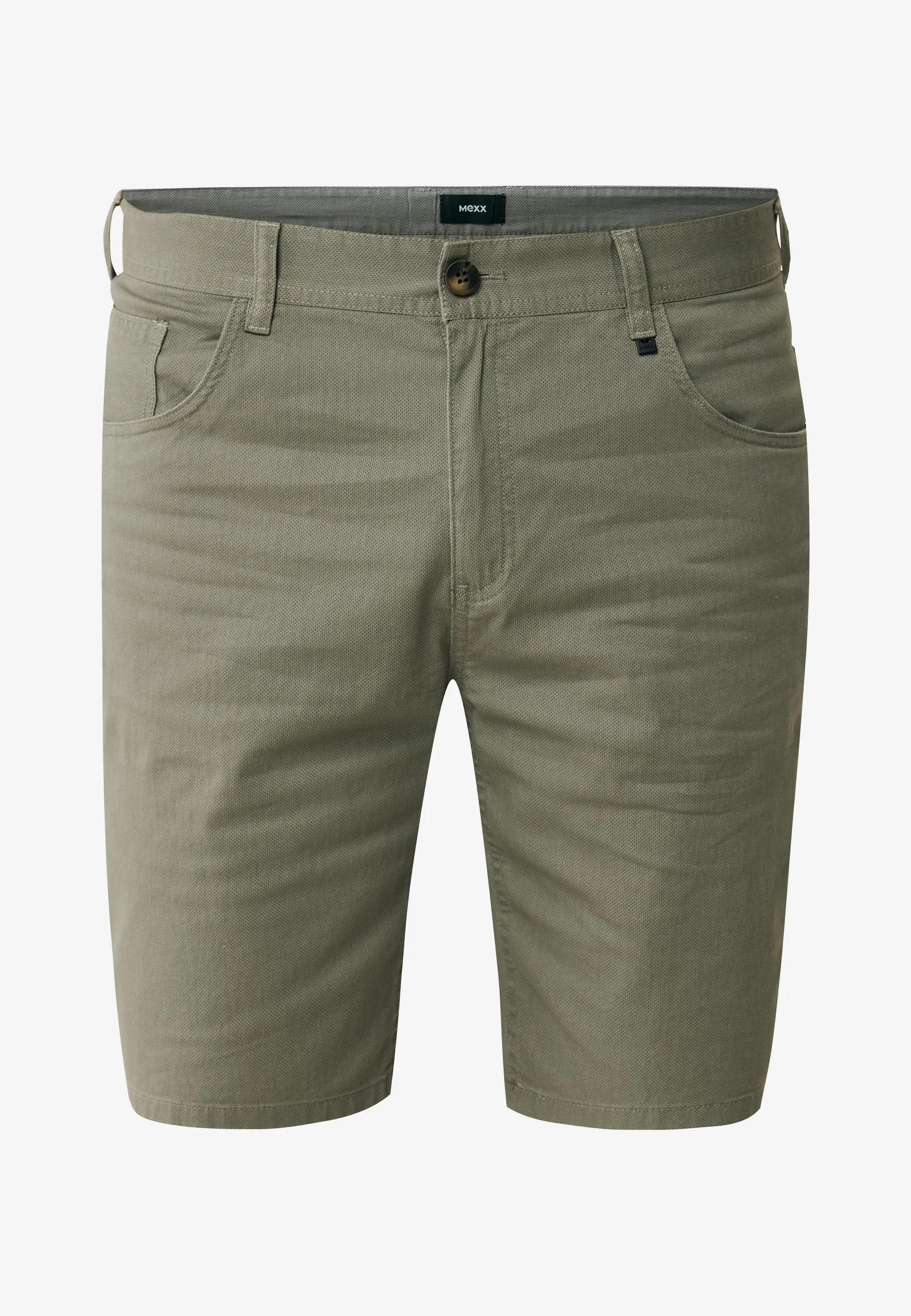 Allover-Print Chino-Shorts Salbeigrün