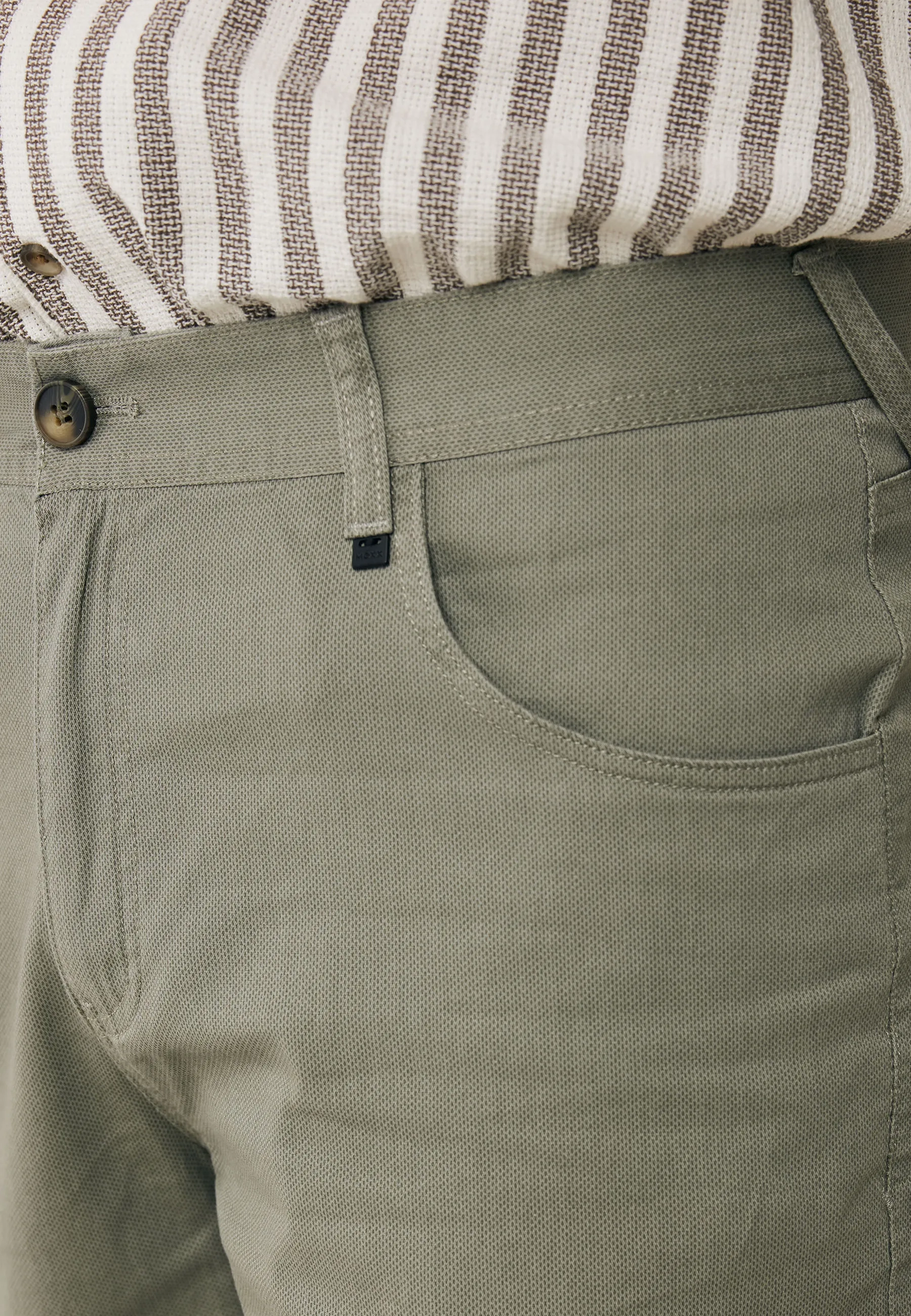 Allover Print Chino Shorts Green Sage