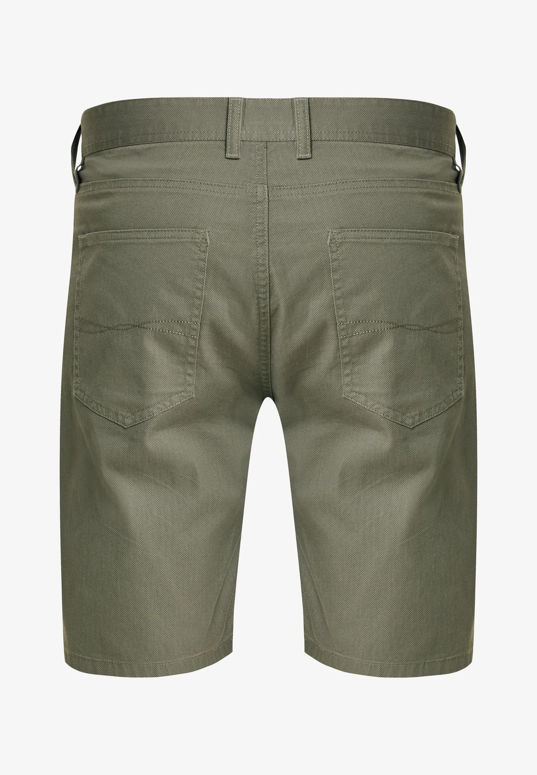 Allover-Print Chino-Shorts Salbeigrün