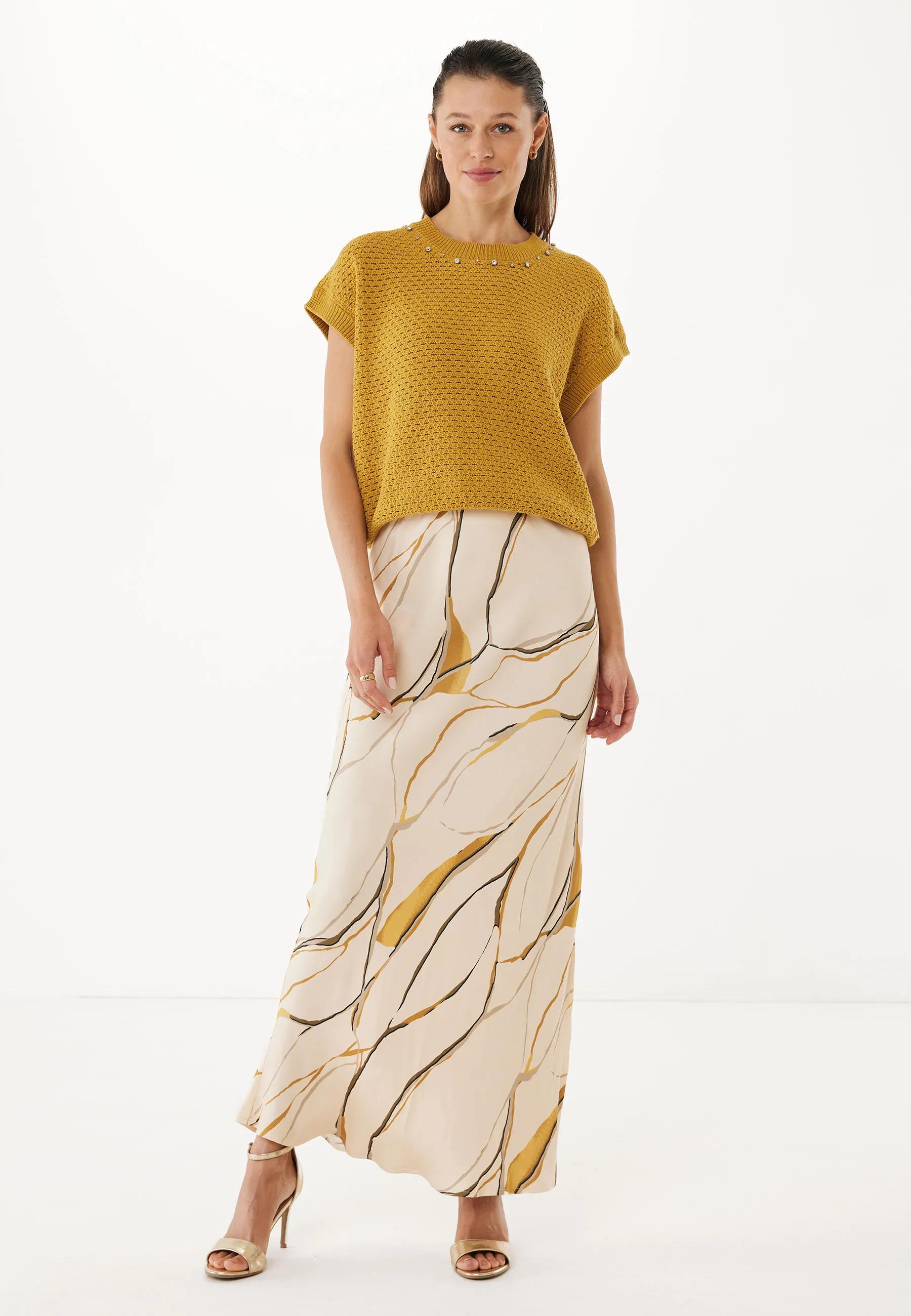 Mexx Women | Multicolor midi skirt with marble print