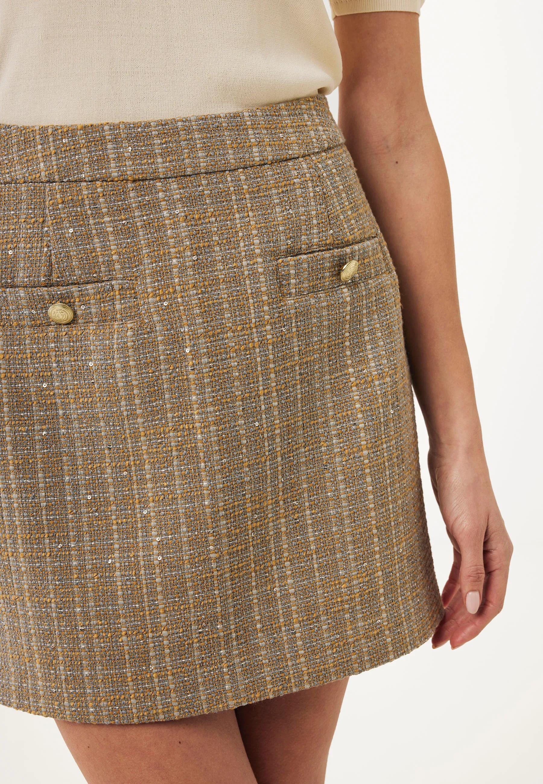 Tweed rok Multicolor