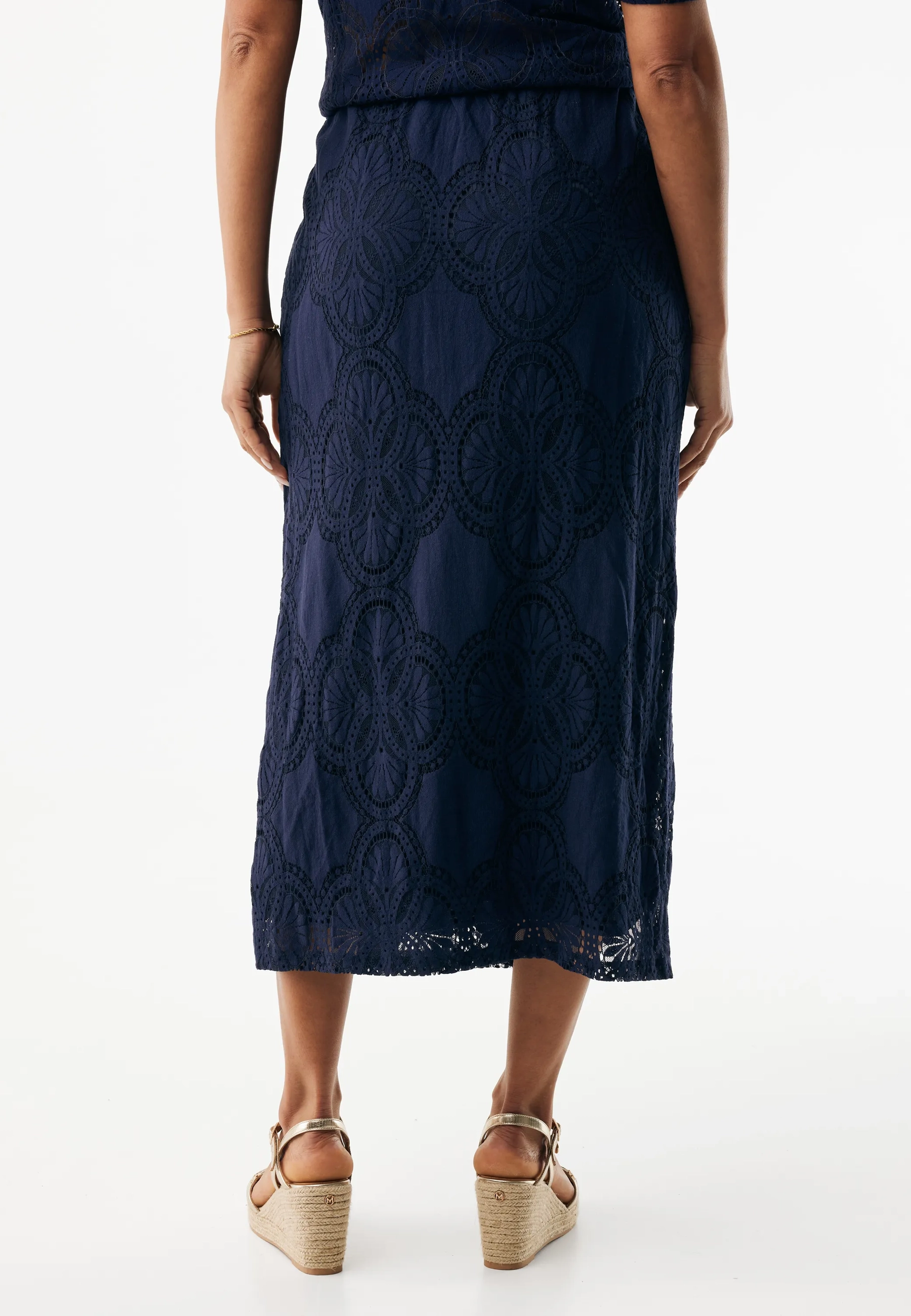 Kanten Kokerrok Midnight Blue