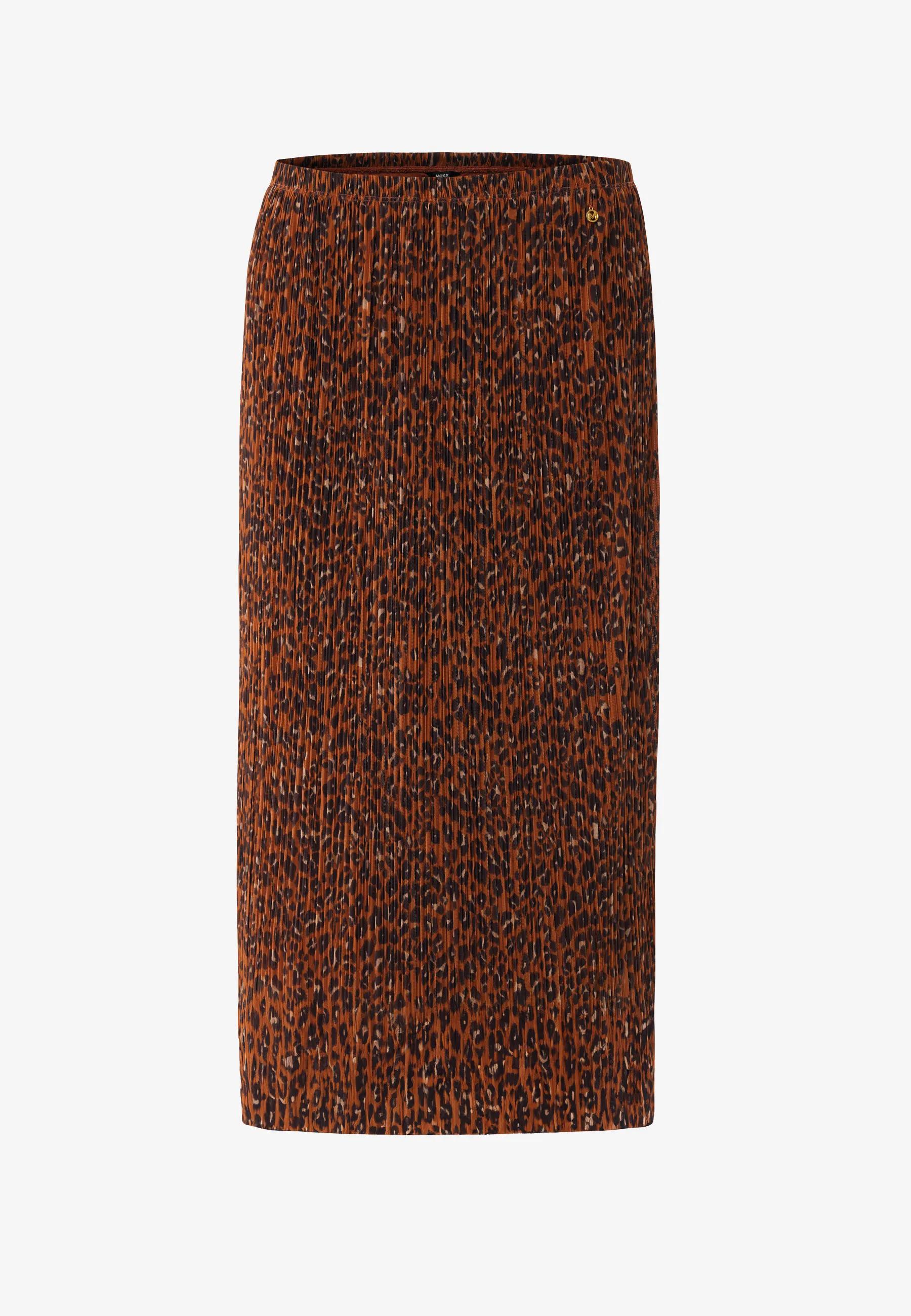 Mesh Leopard Rok Rood