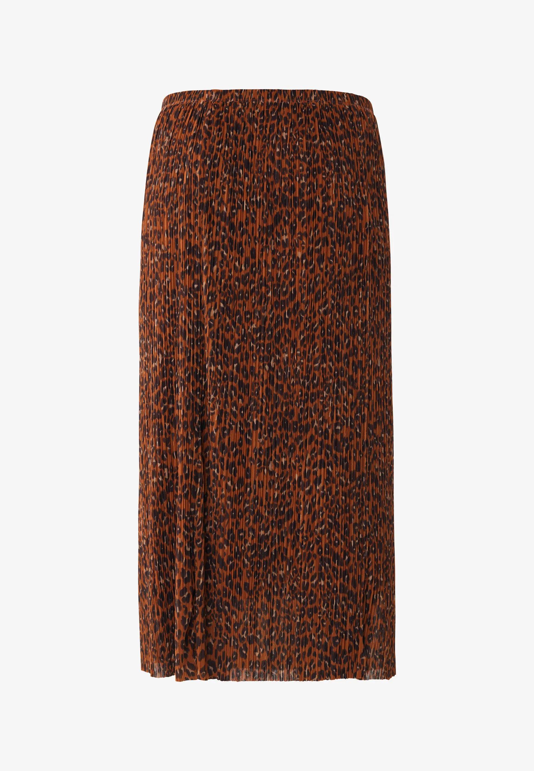 Mesh Leopard Rok Rood