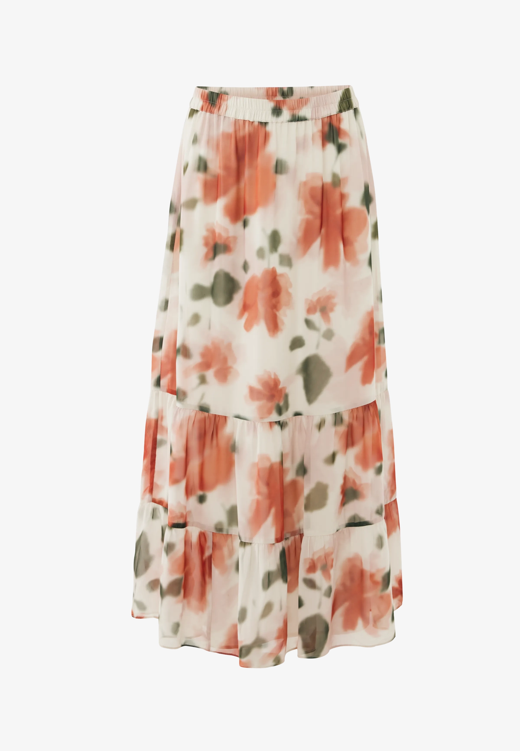 Flower print maxi rok Multicolor