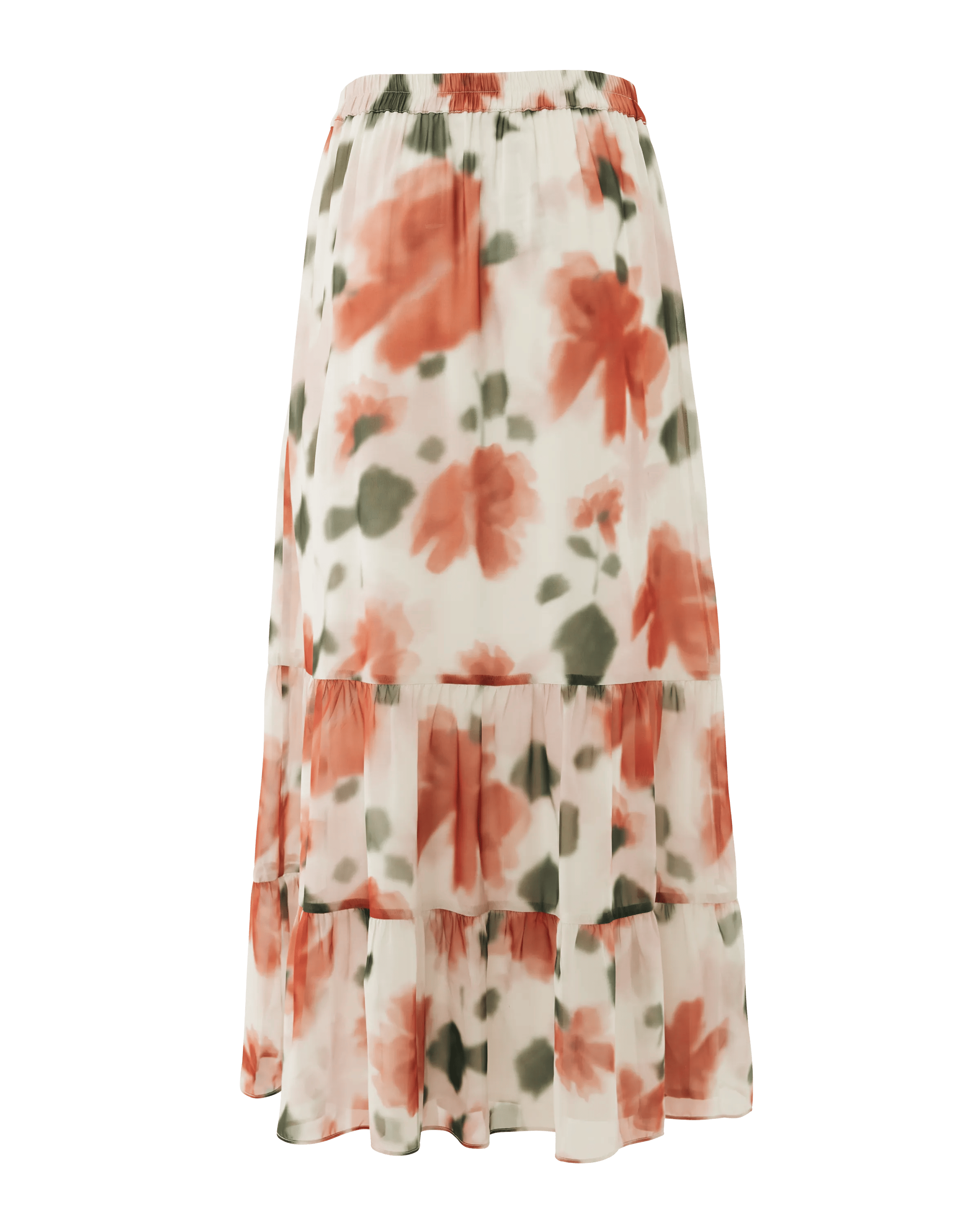 Flower Print Maxi Skirt Multicolor