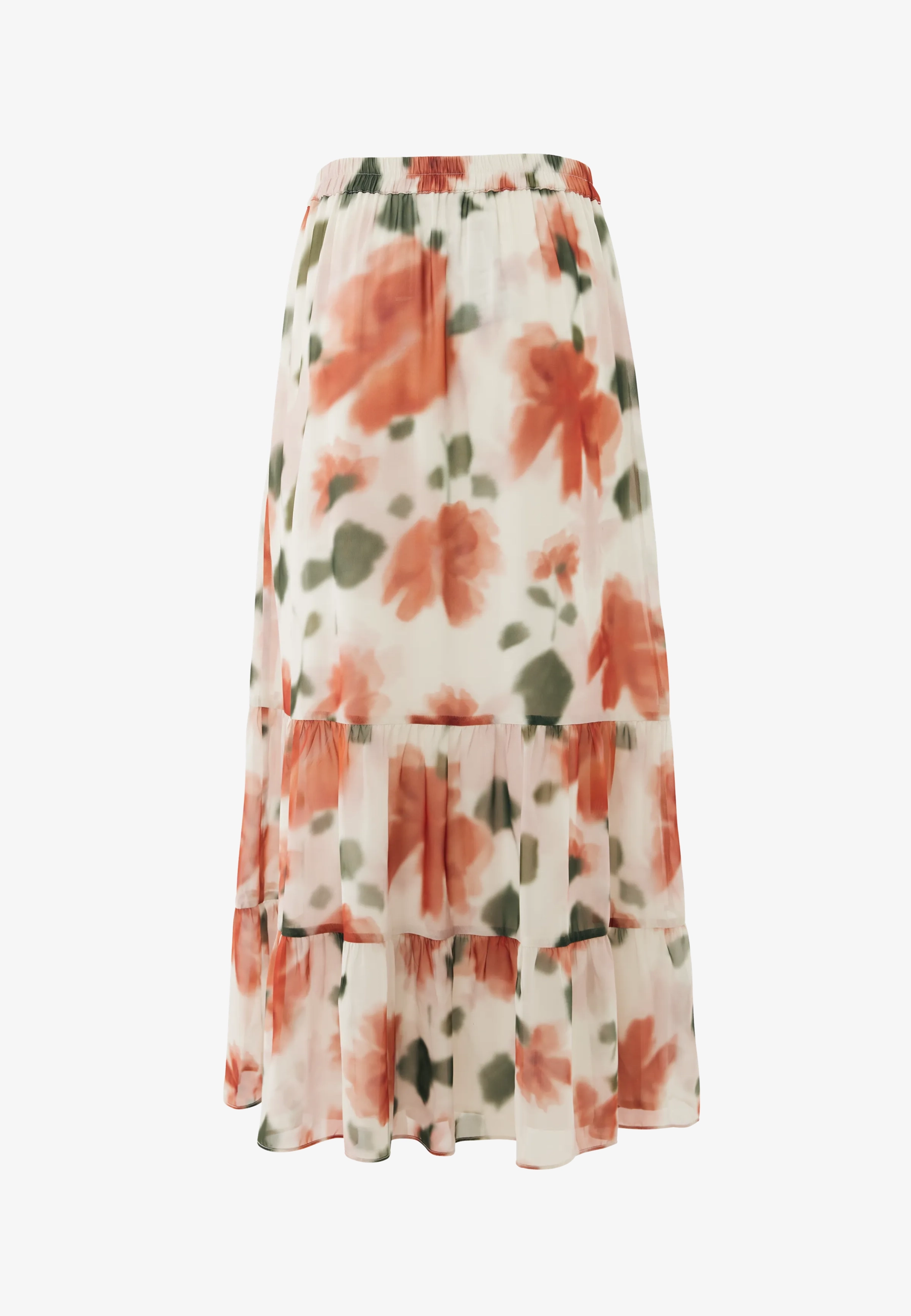 Flower print maxi rok Multicolor