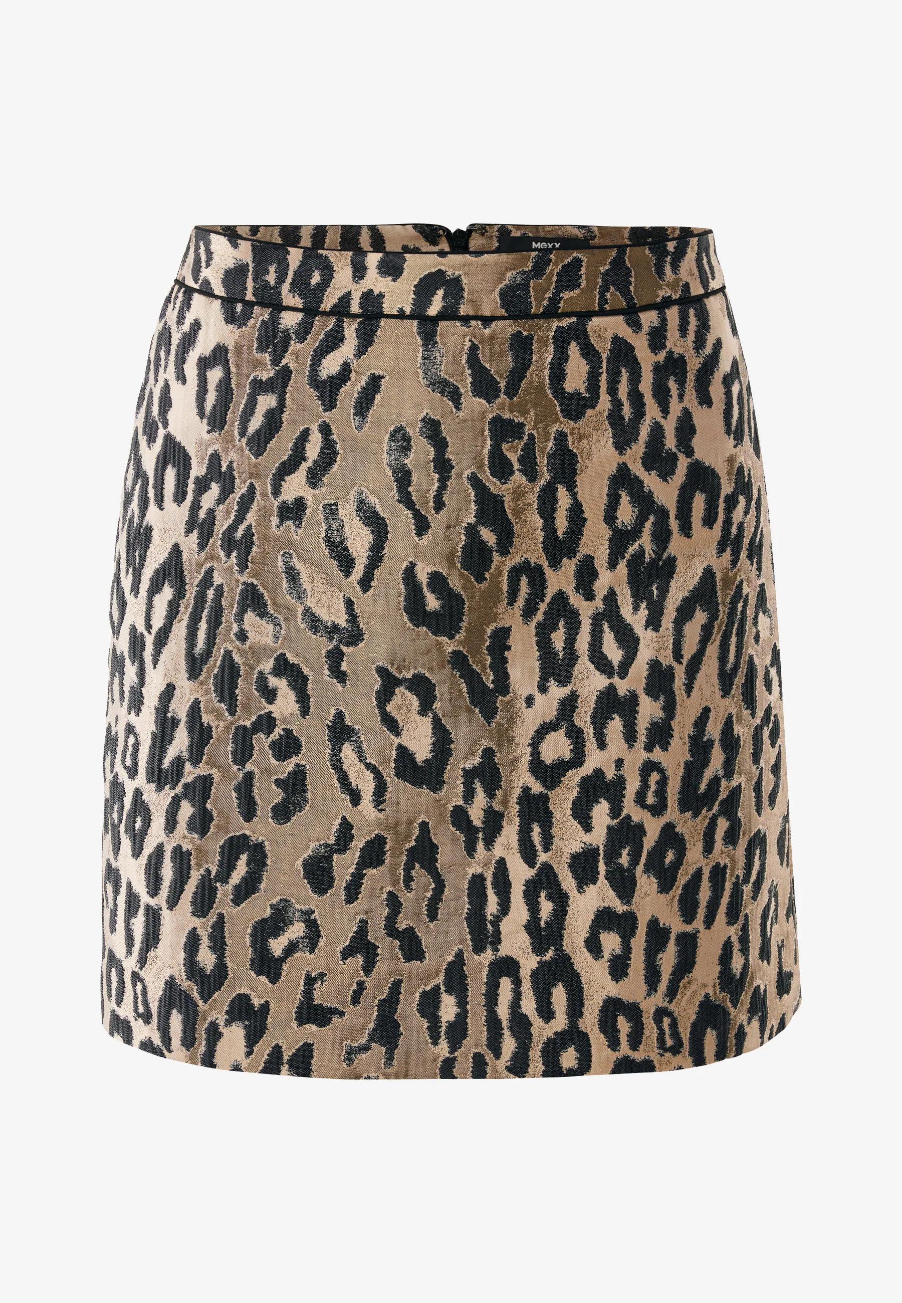 Animal Jacquard Rok Bruin