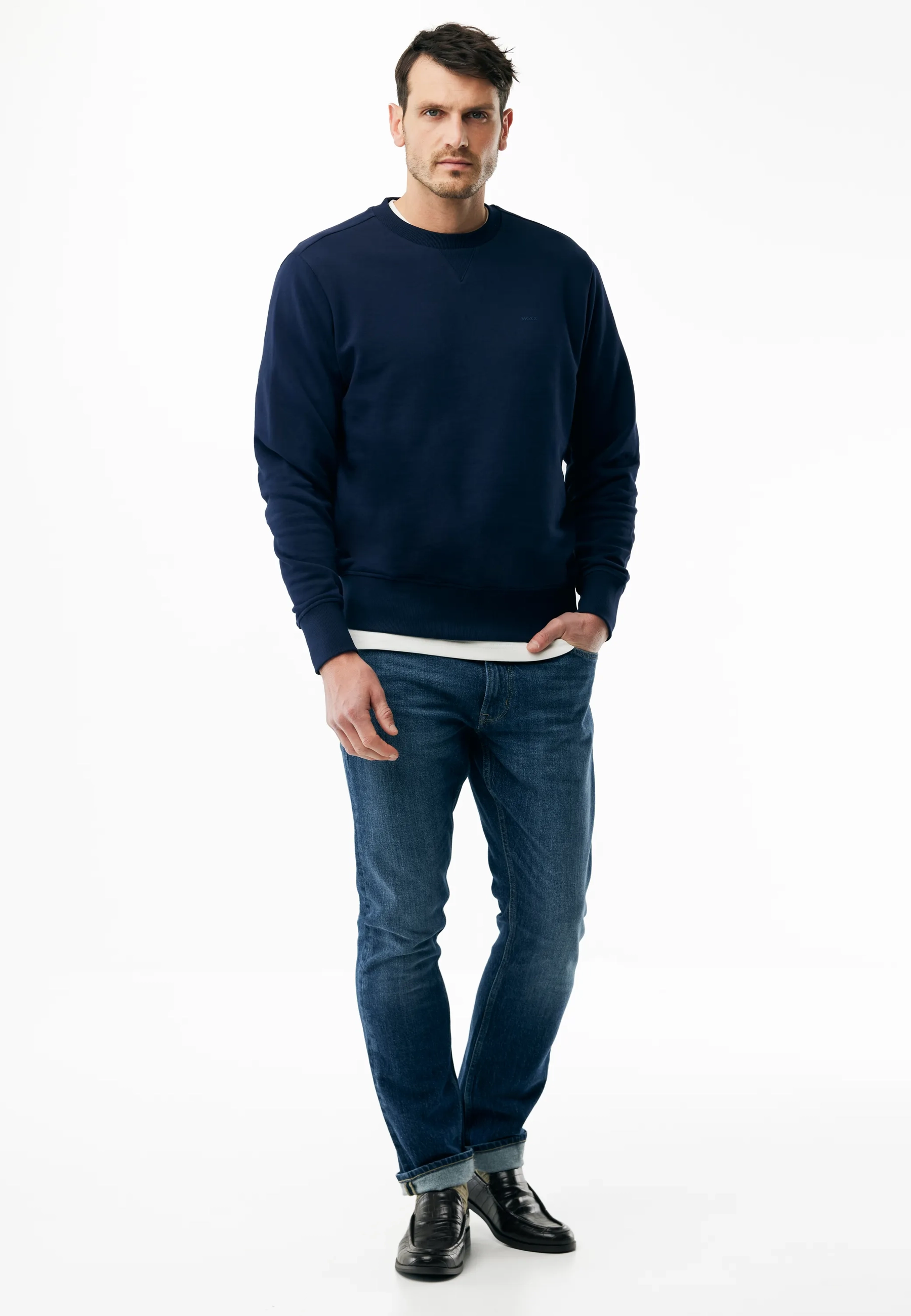 Eiger Trui Ronde Hals Mid Navy