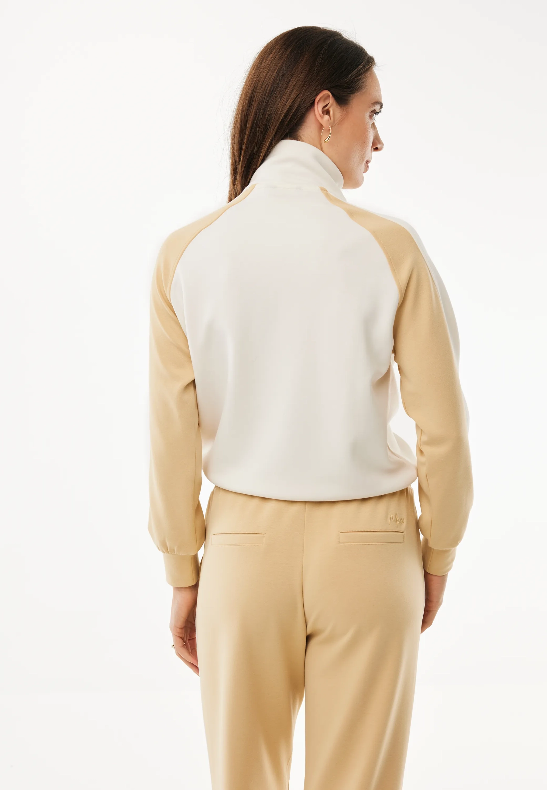 Halfzip Trui Lichtbruin 