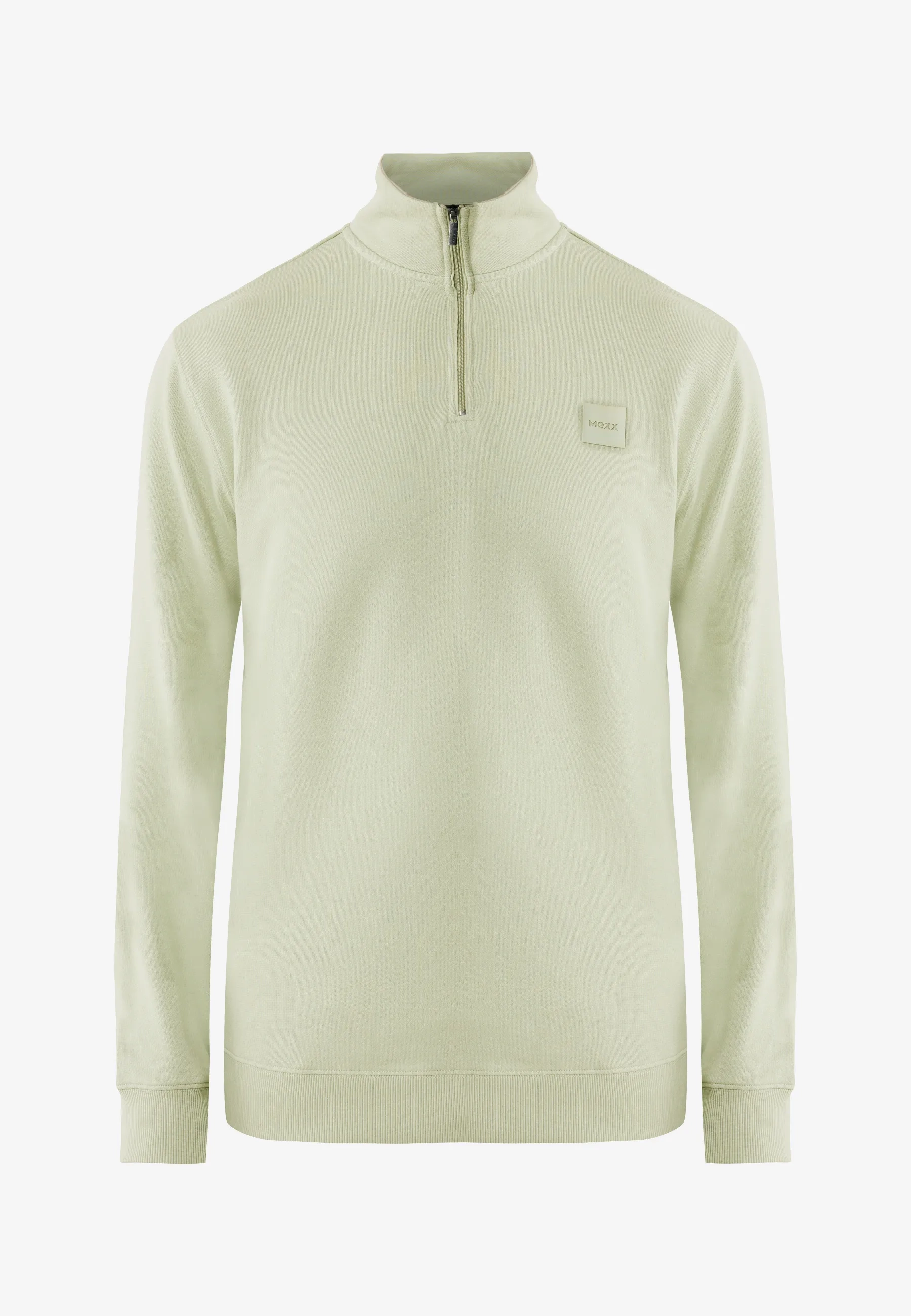 Half Zip Logo Sweater Light Green