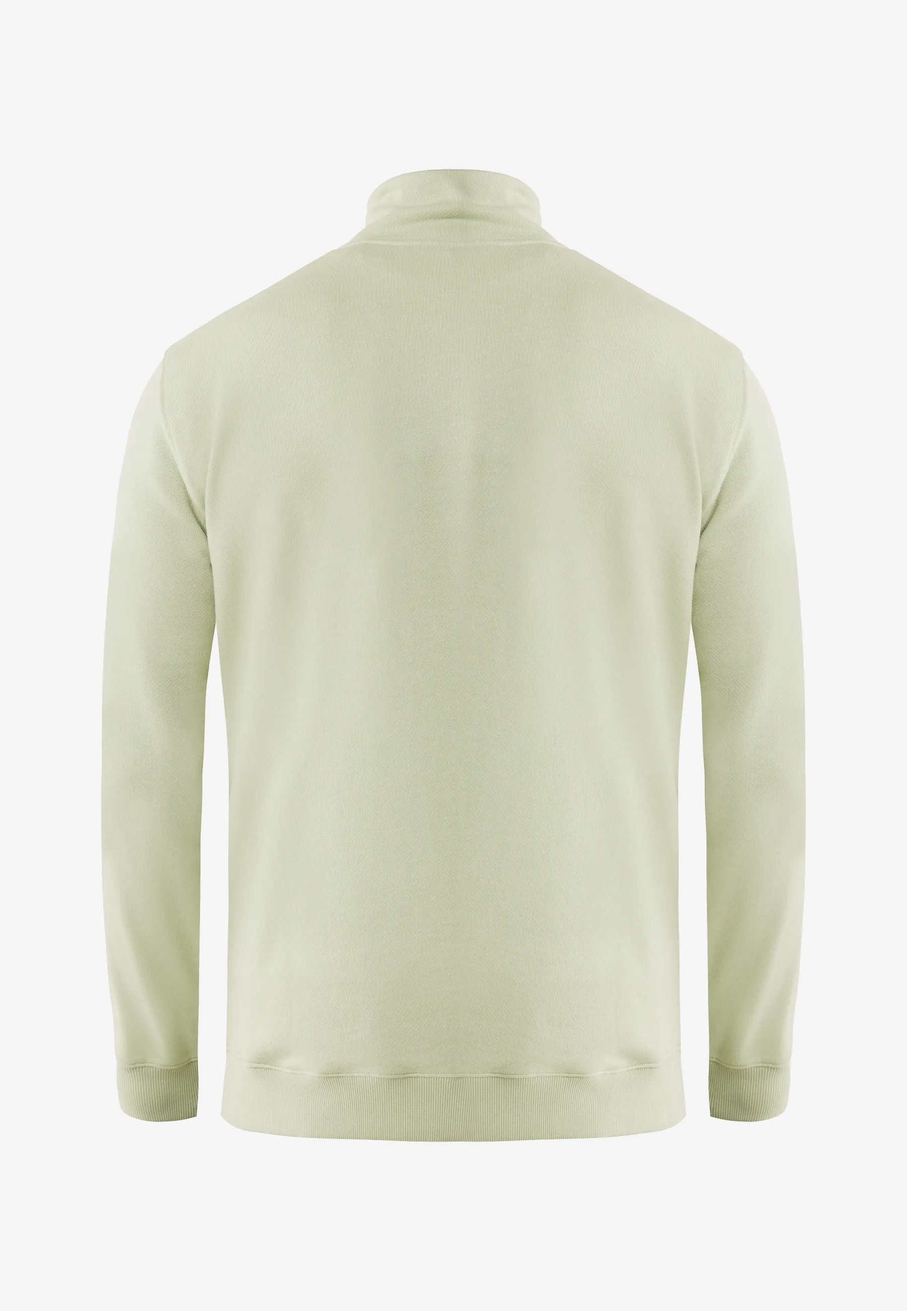 Half Zip Logo Sweater Light Green