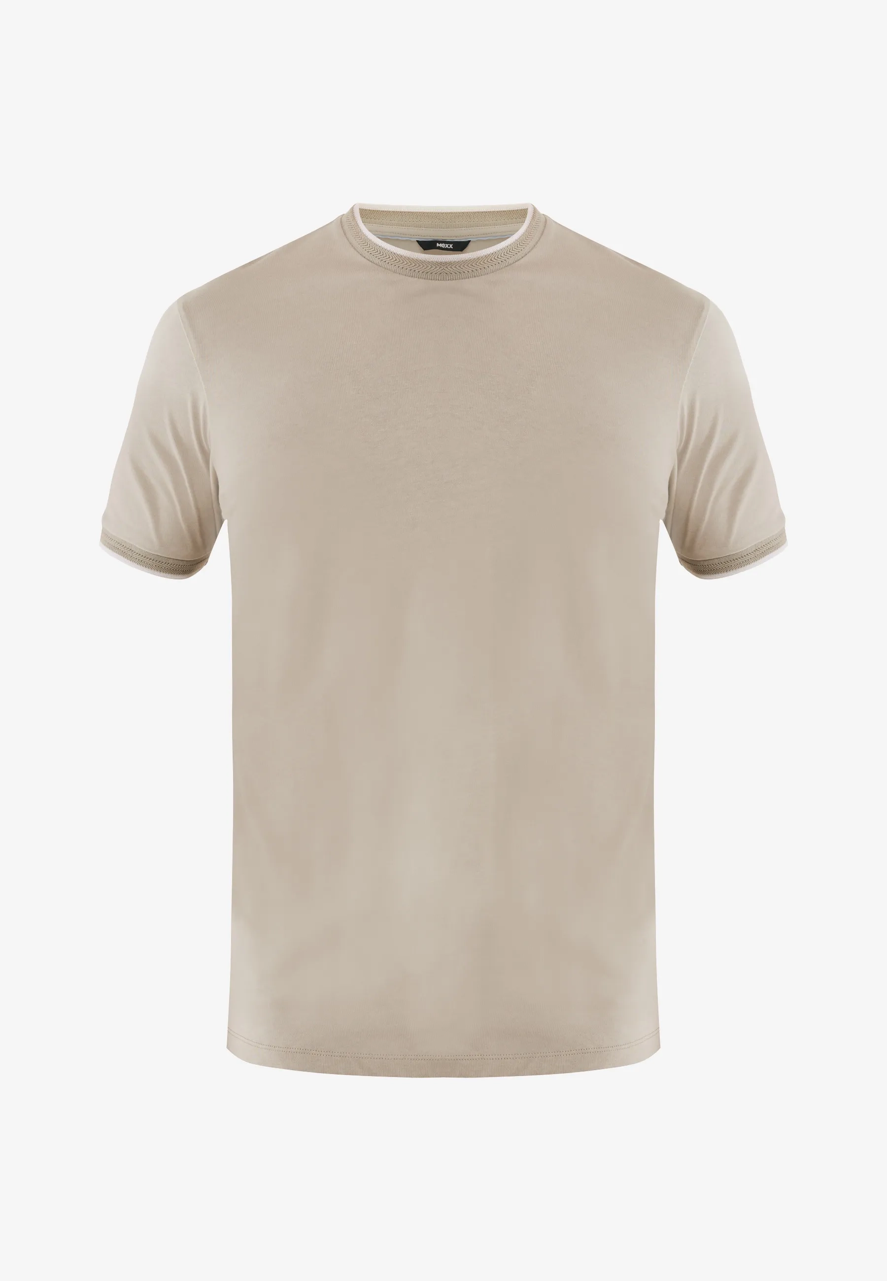 Mercerised Cotton T-shirt Taupe Gray