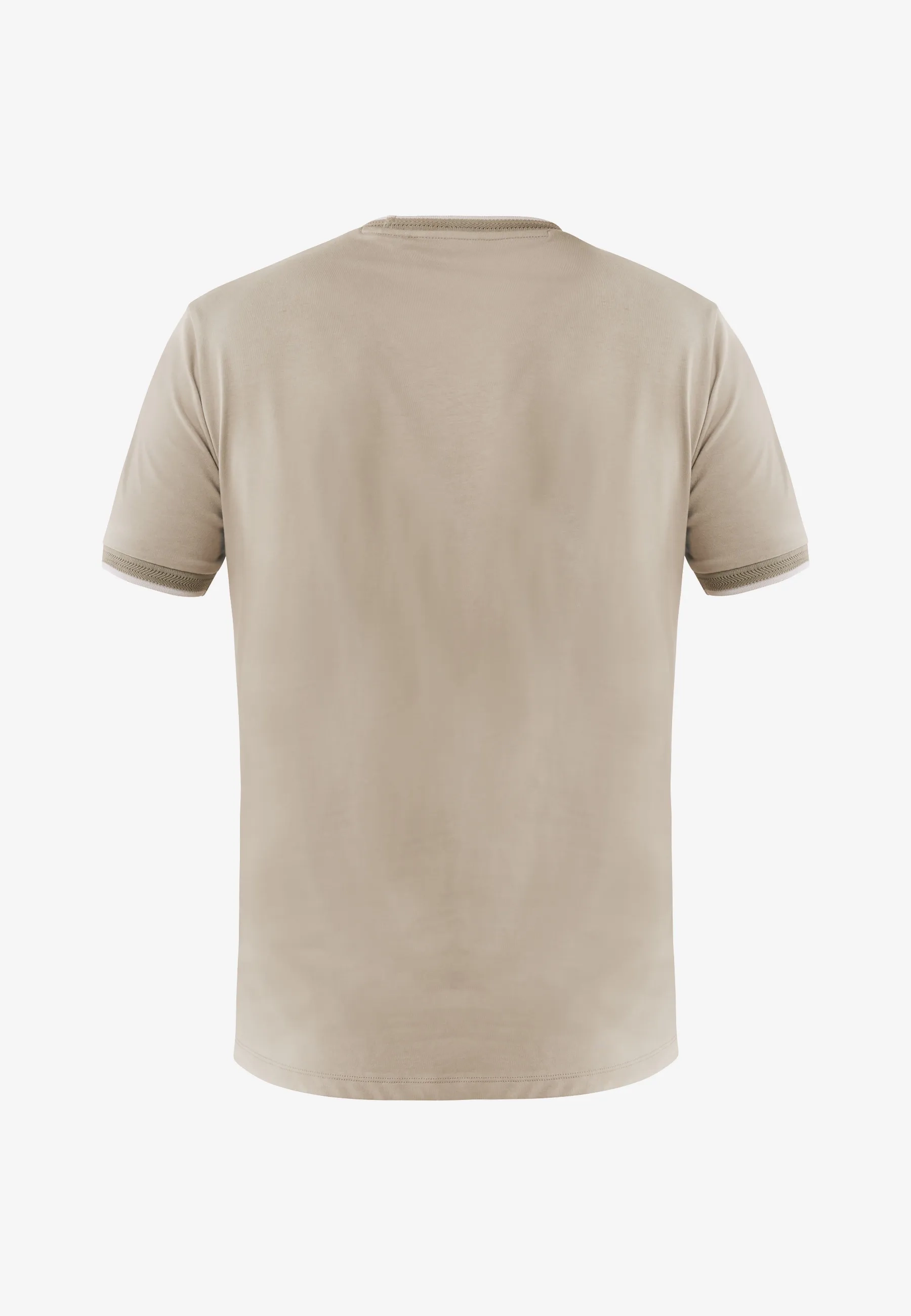 Mercerised Cotton T-shirt Taupe Gray