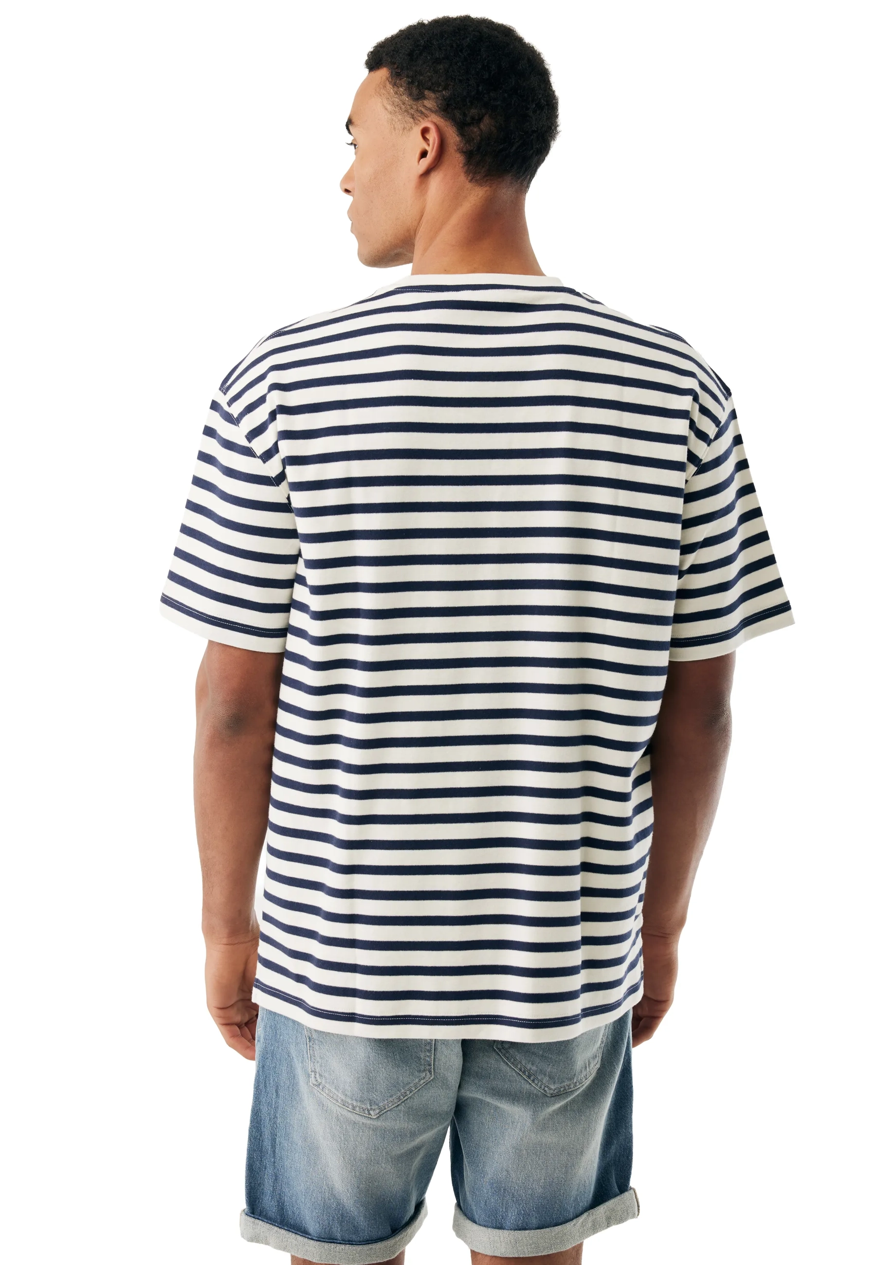 Himalaya Gestreept T-shirt Relaxed Fit Crème