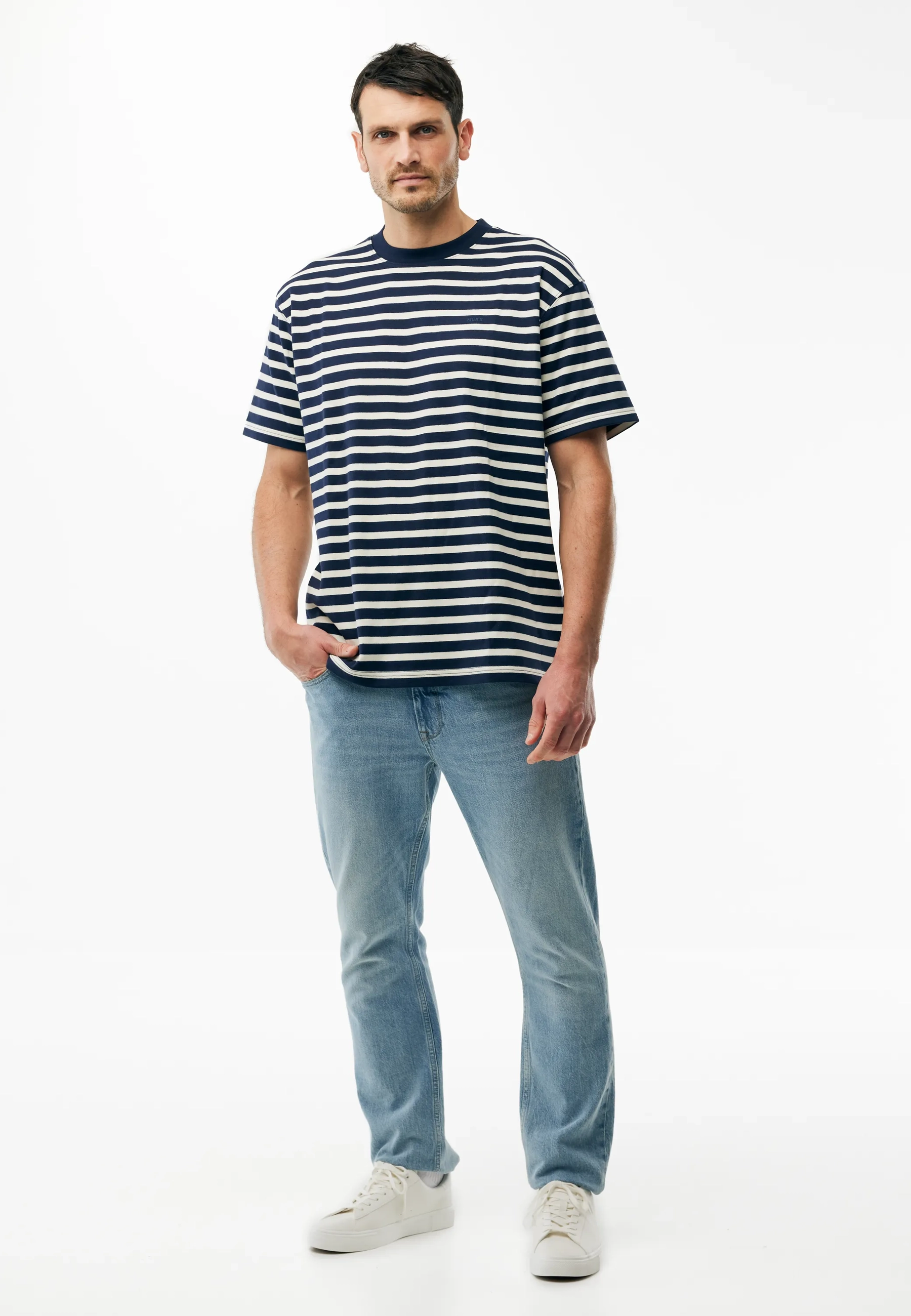 Himalaya Gestreept T-shirt Relaxed Fit Mid Navy