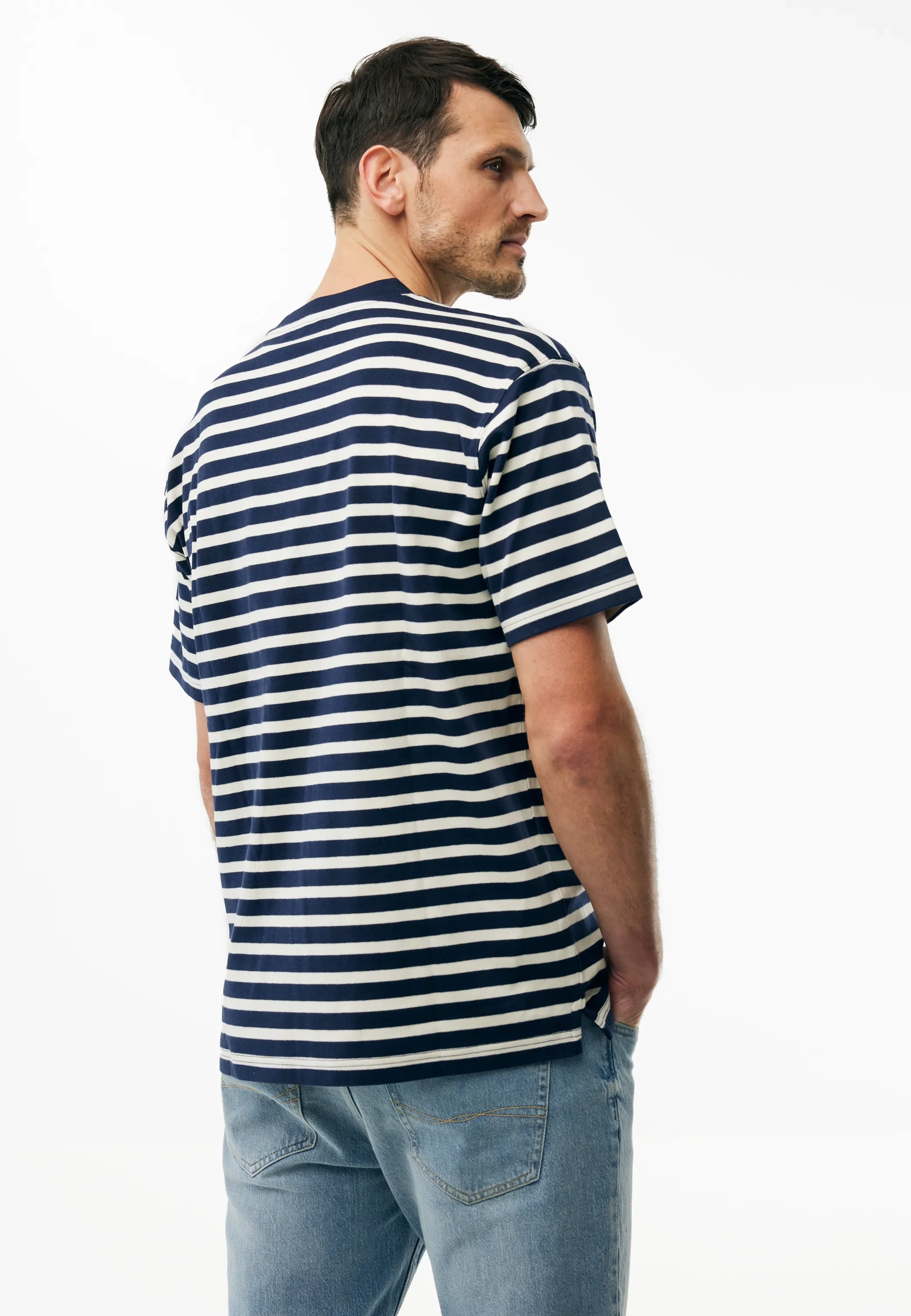 Himalaya Gestreept T-shirt Relaxed Fit Mid Navy