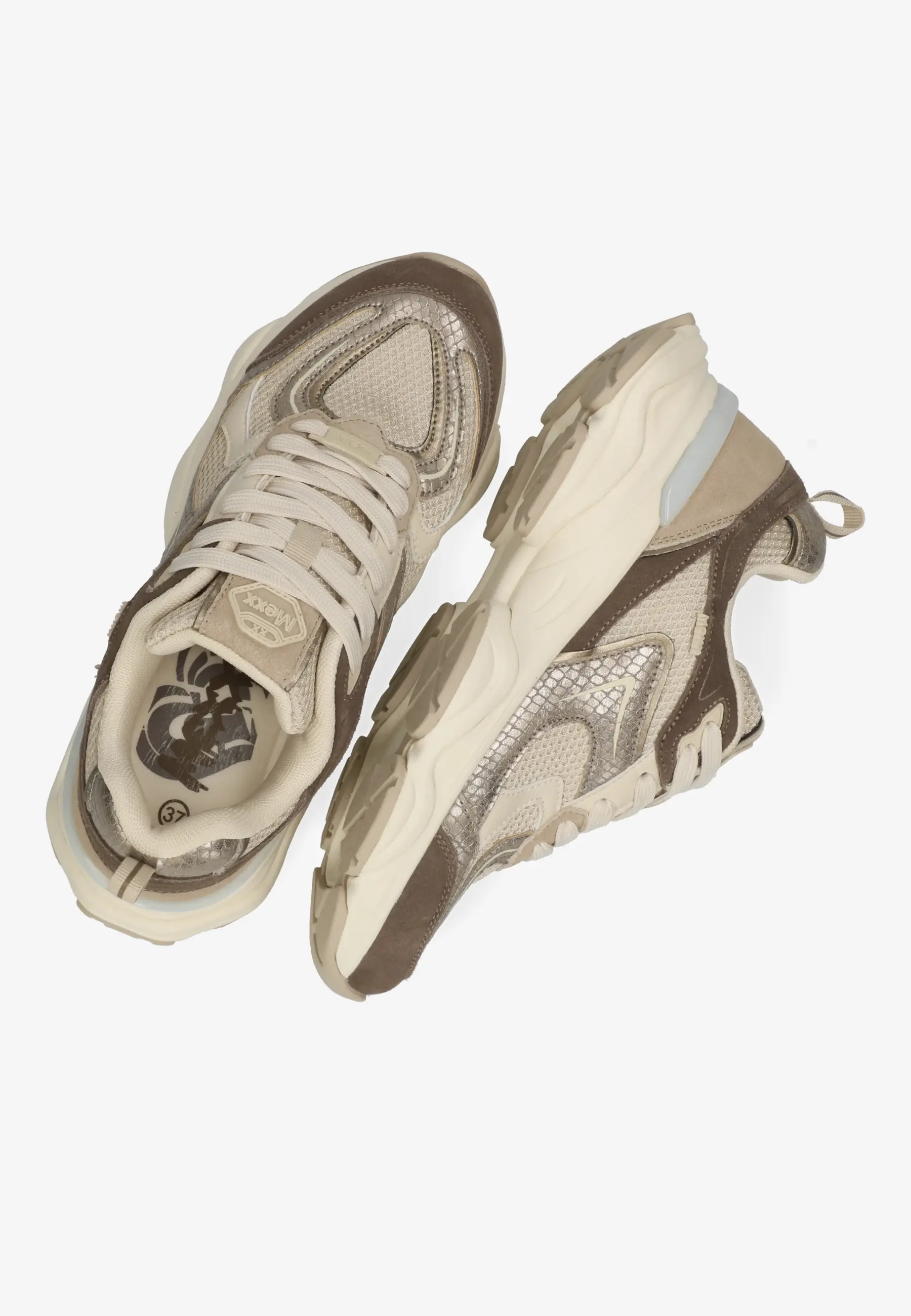 Mexx Women | Brown/beige chunky sneakers