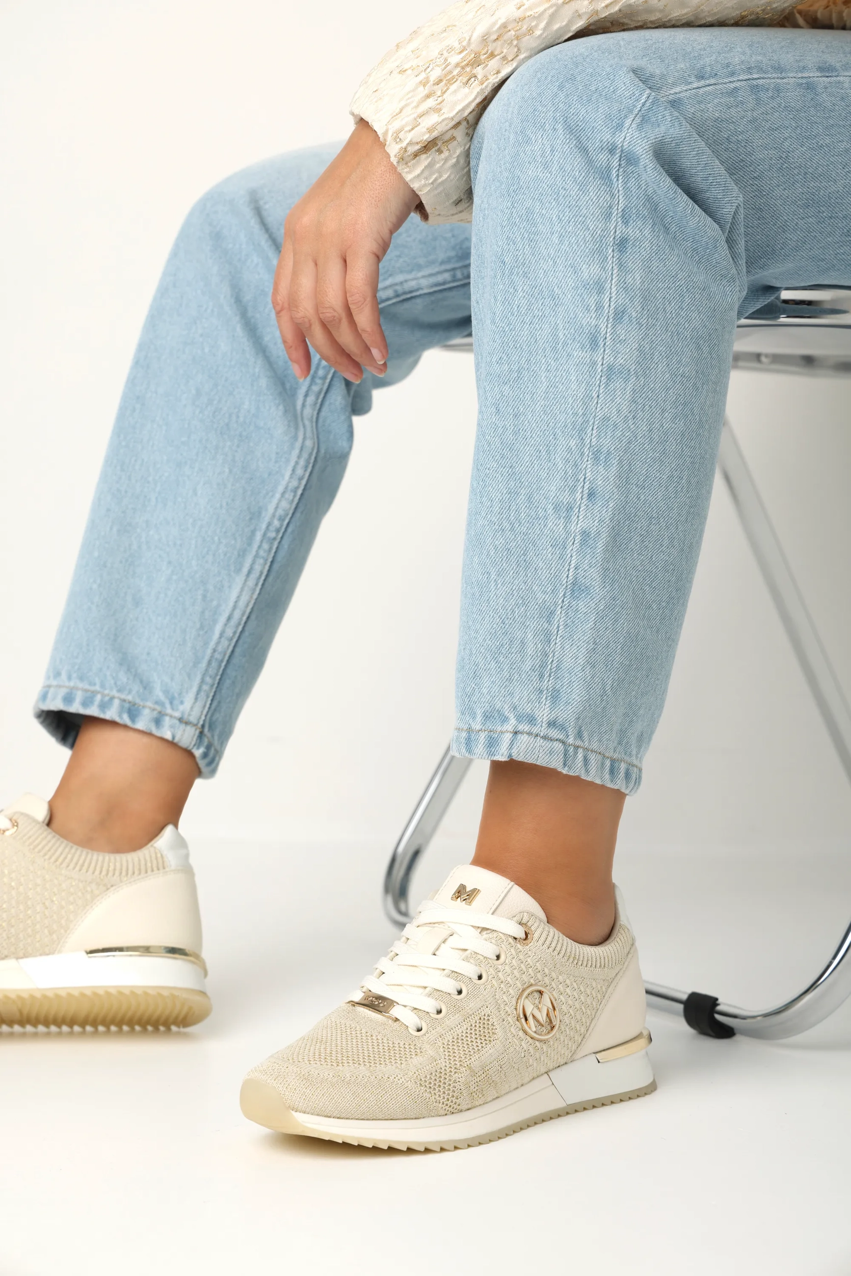 Gitte Glitter Ellen Sneaker Sand