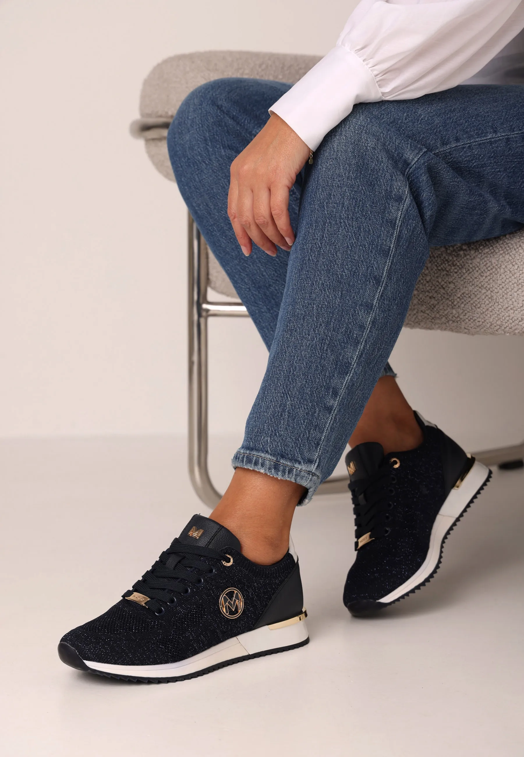 Gitte Glitter Ellen Sneaker Navy