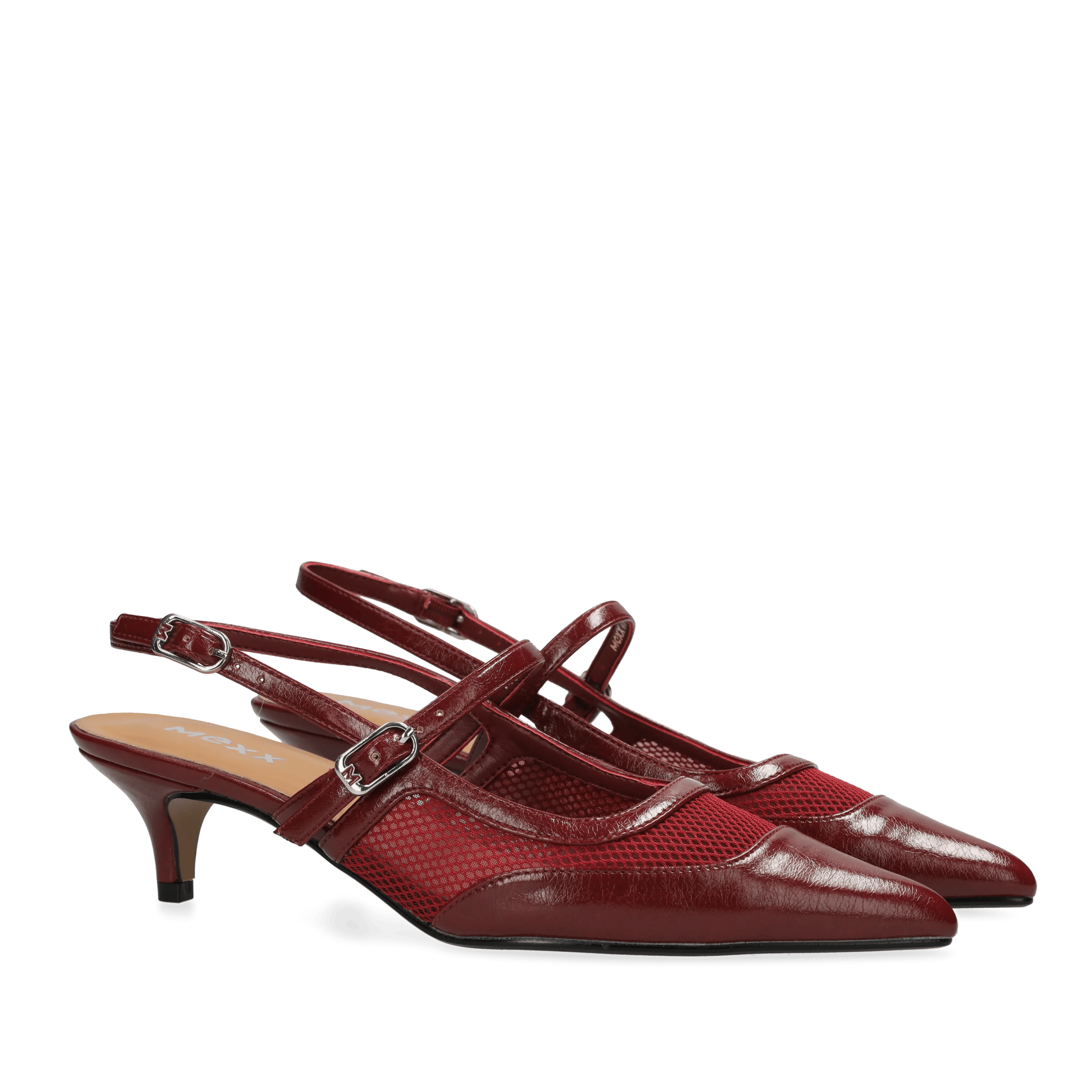 Mexx Dames | Donkerrode slingback pumps