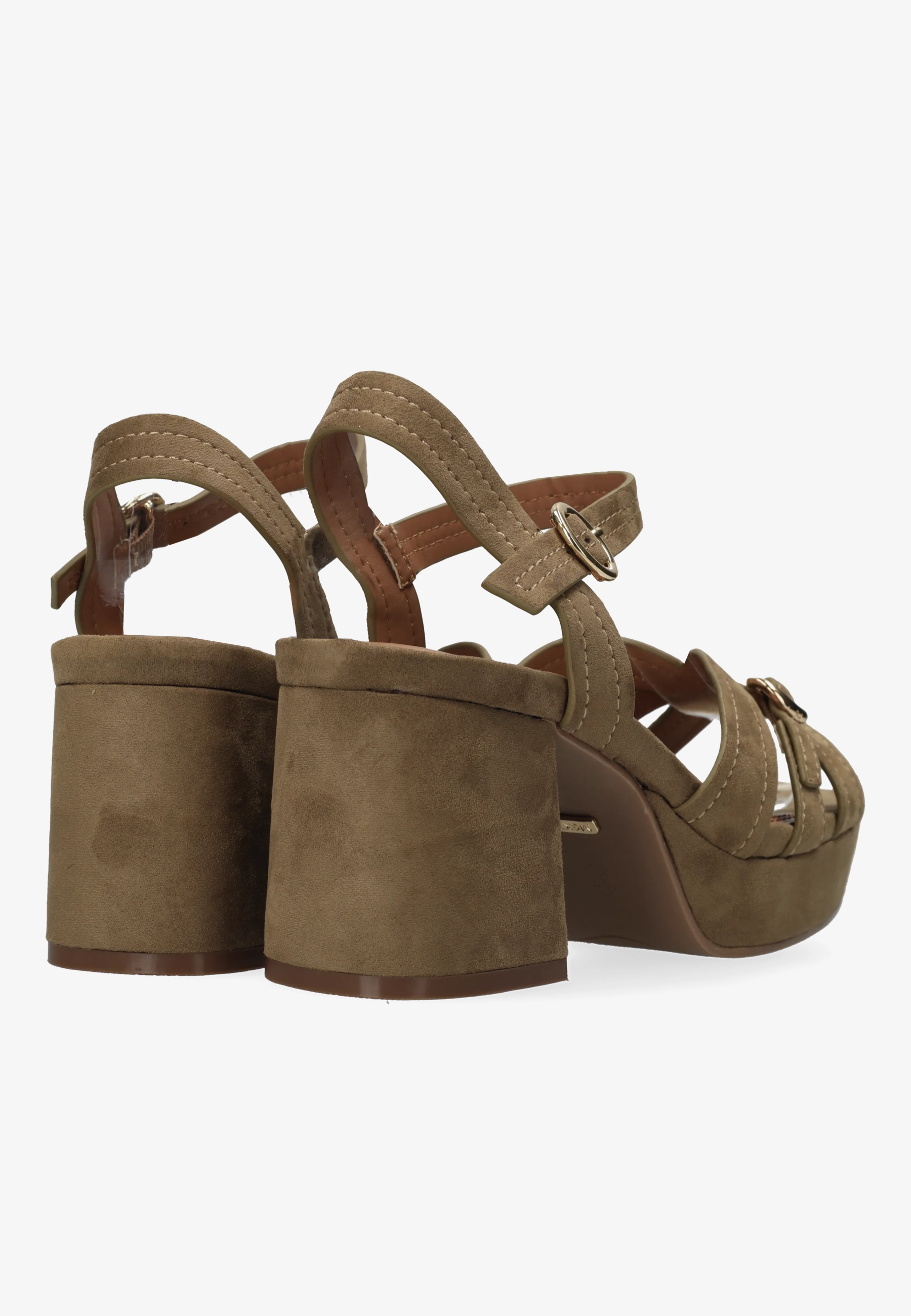 Tobie Nicky Heeled Sandal Taupe