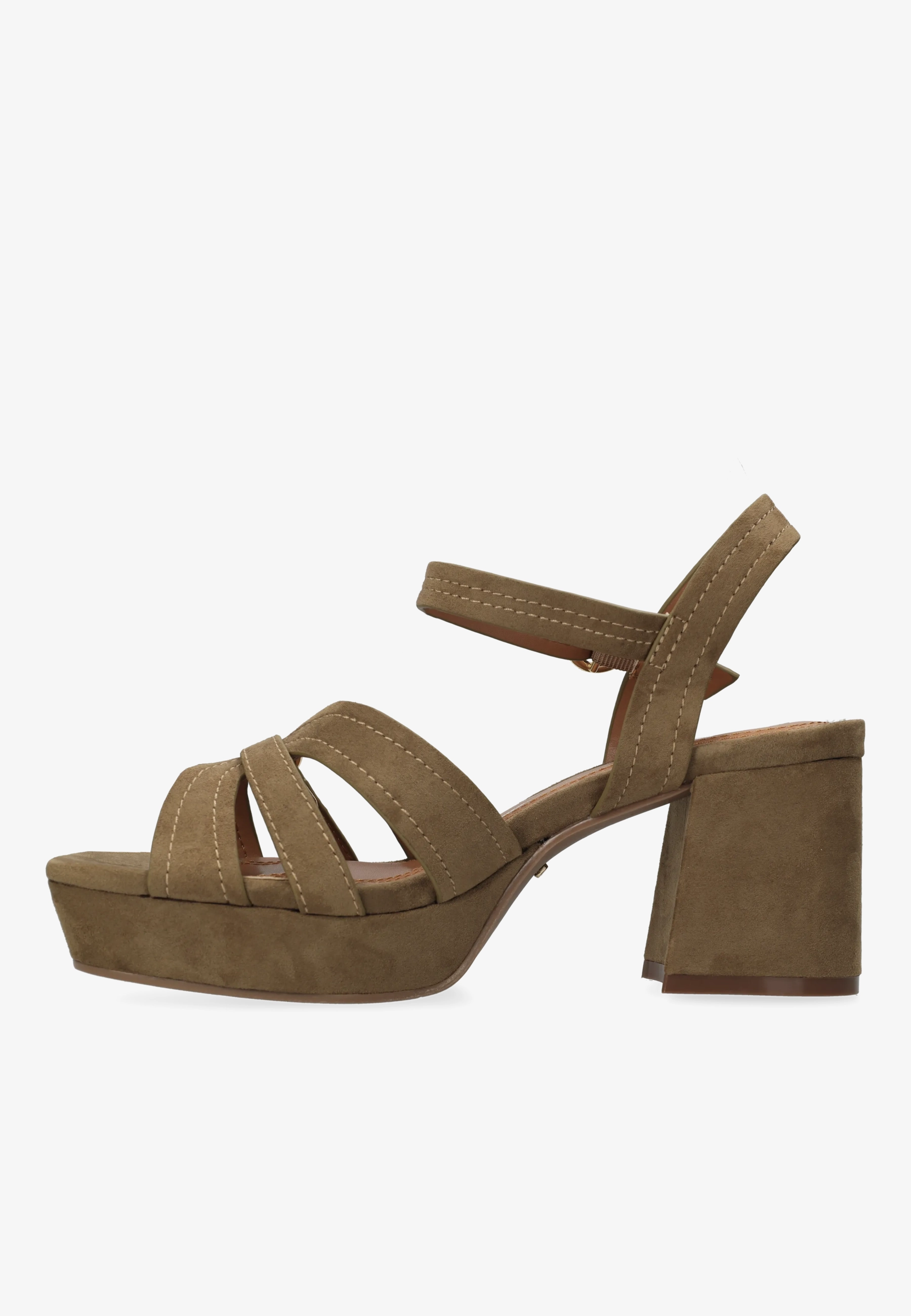 Tobie Nicky Heeled Sandal Taupe