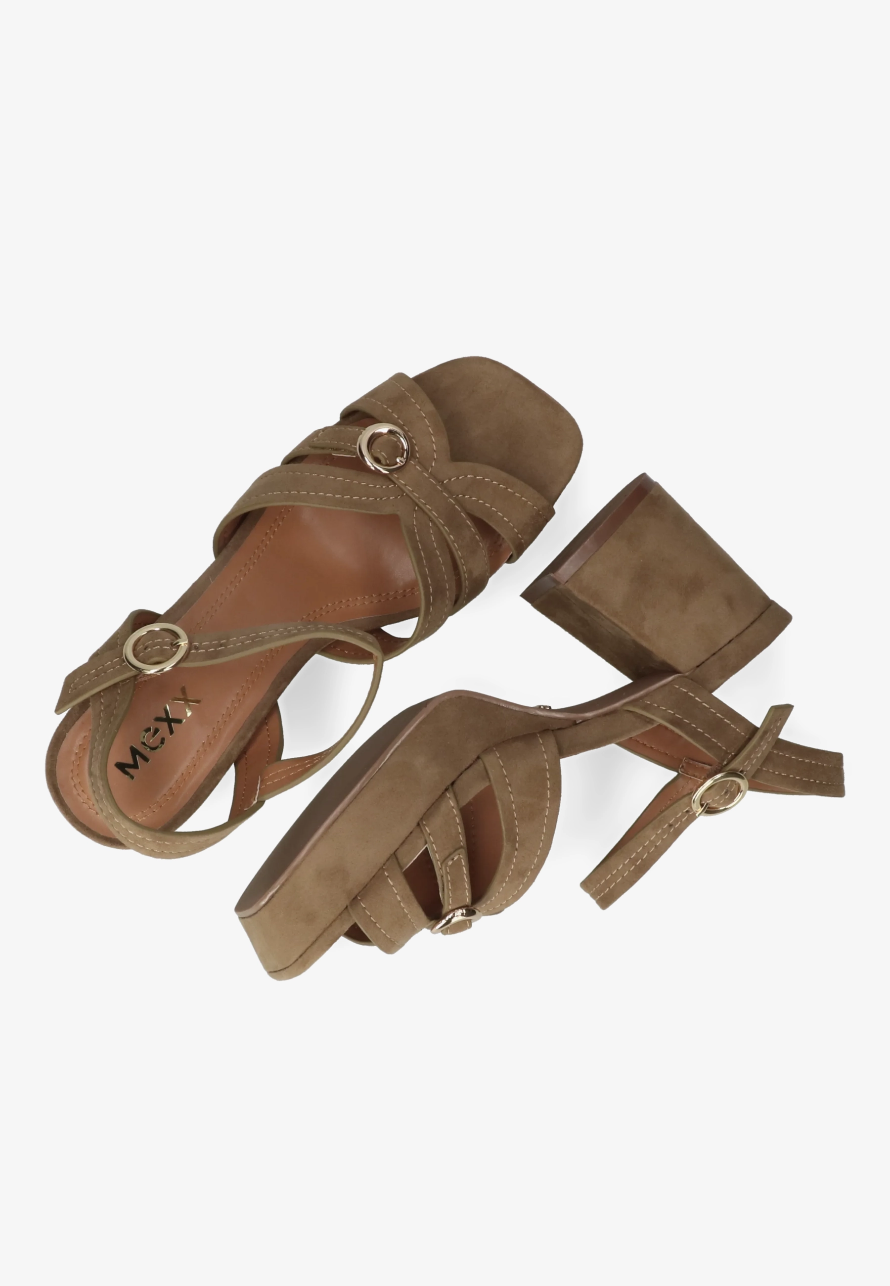 Tobie Nicky Heeled Sandal Taupe