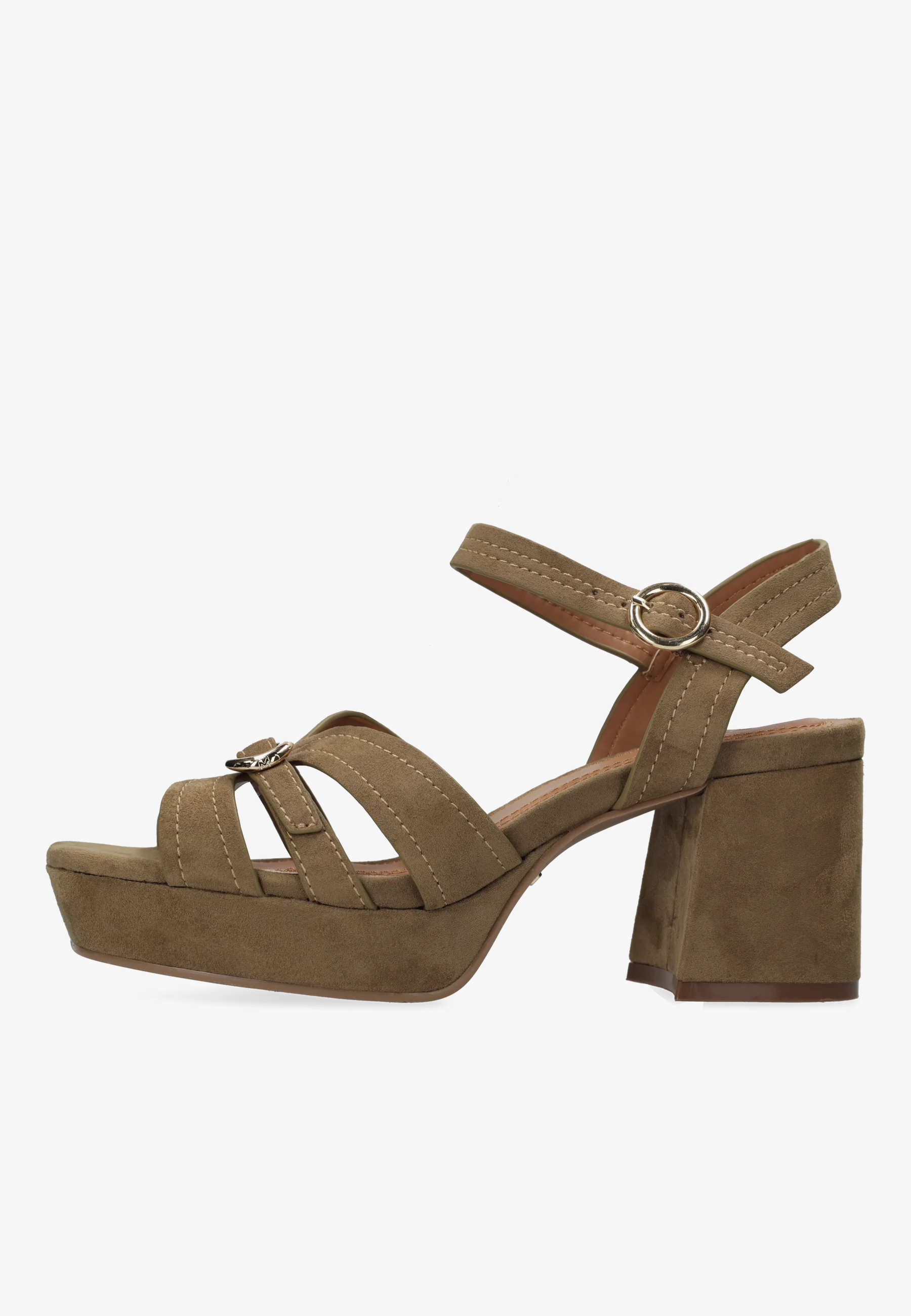 Tobie Nicky Heeled Sandal Taupe