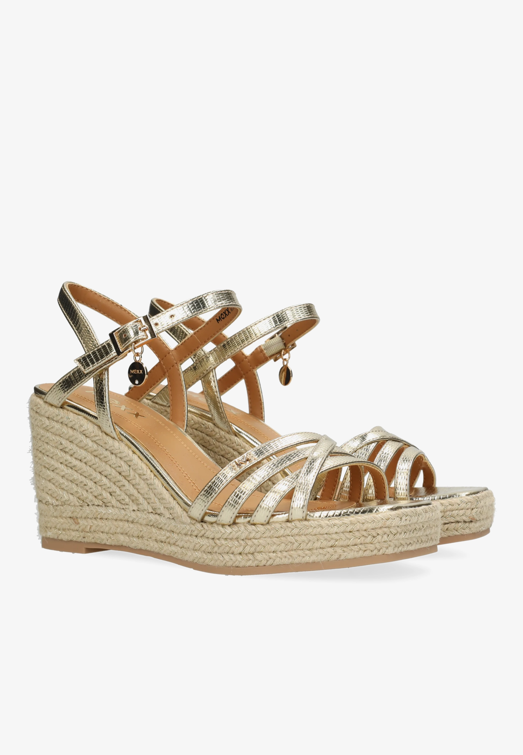 Noemi Pakina Heeled Sandal Gold
