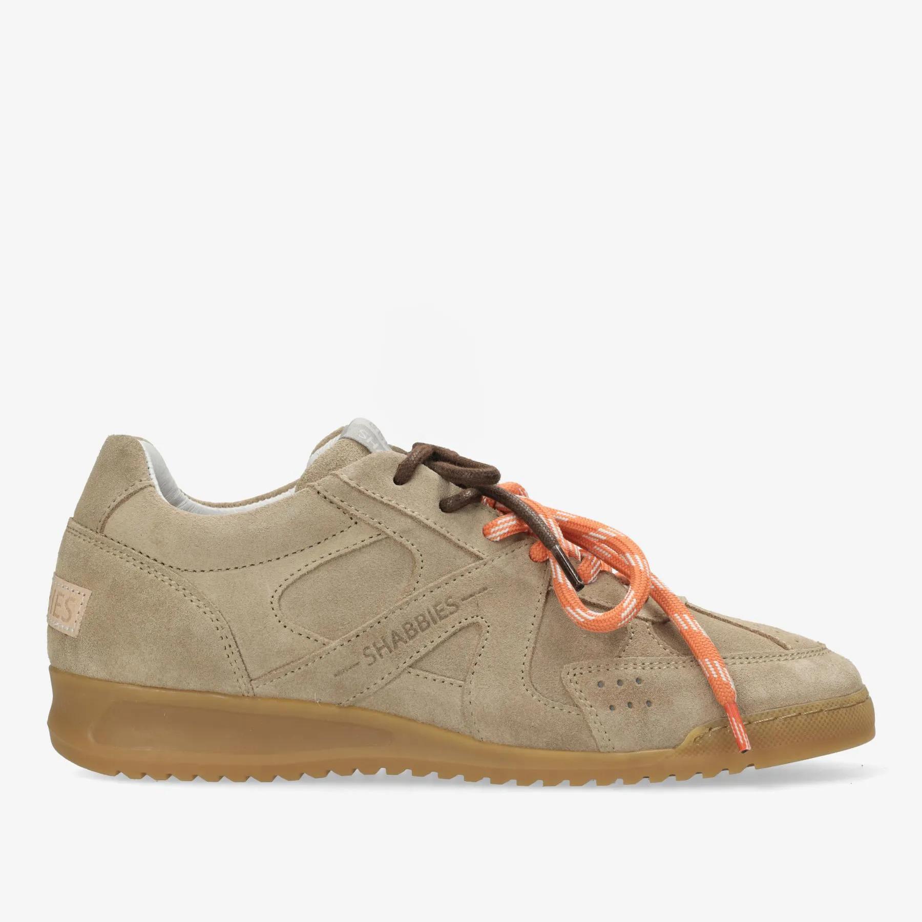 April Mina sneaker Suède Zand