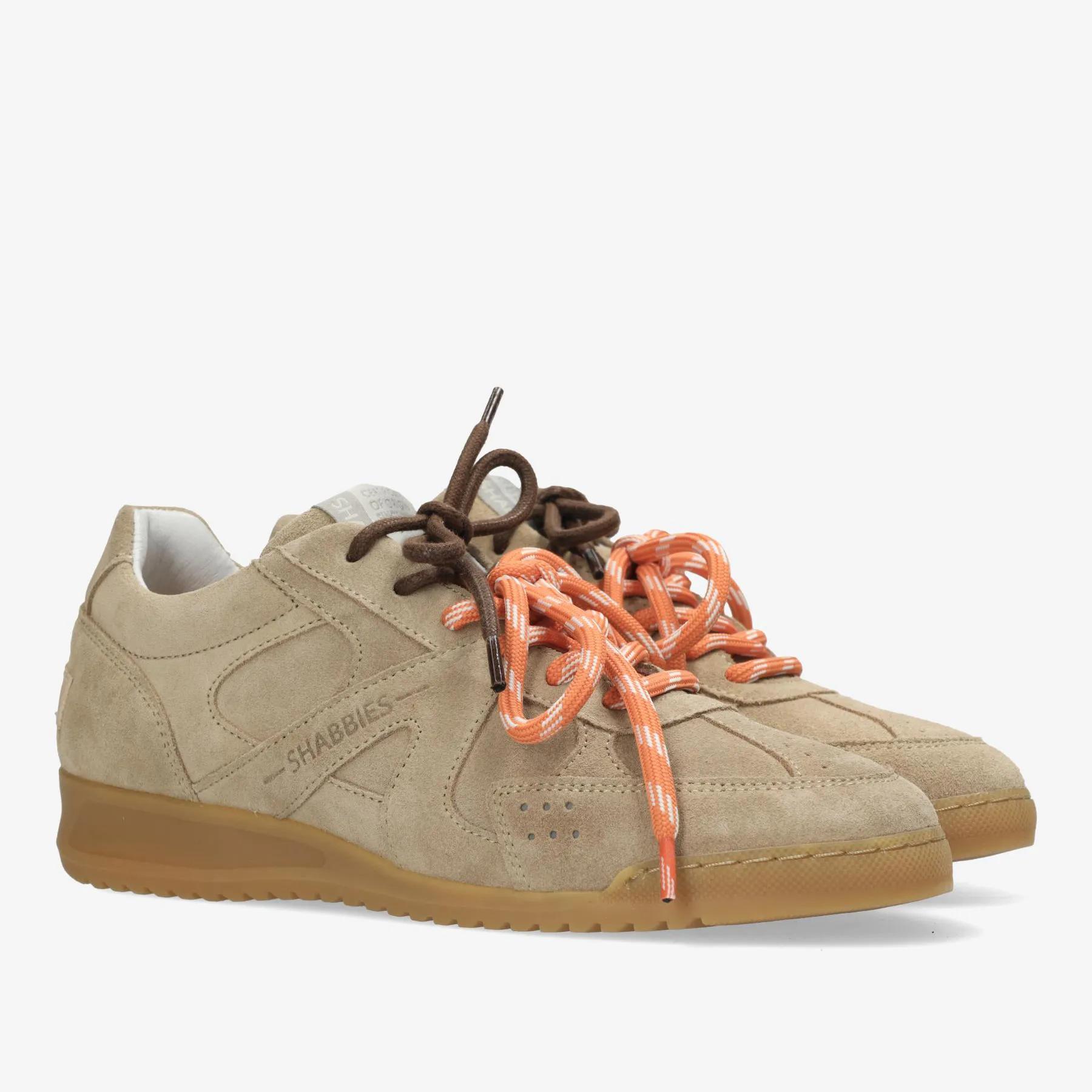 April Mina sneaker Suède Zand