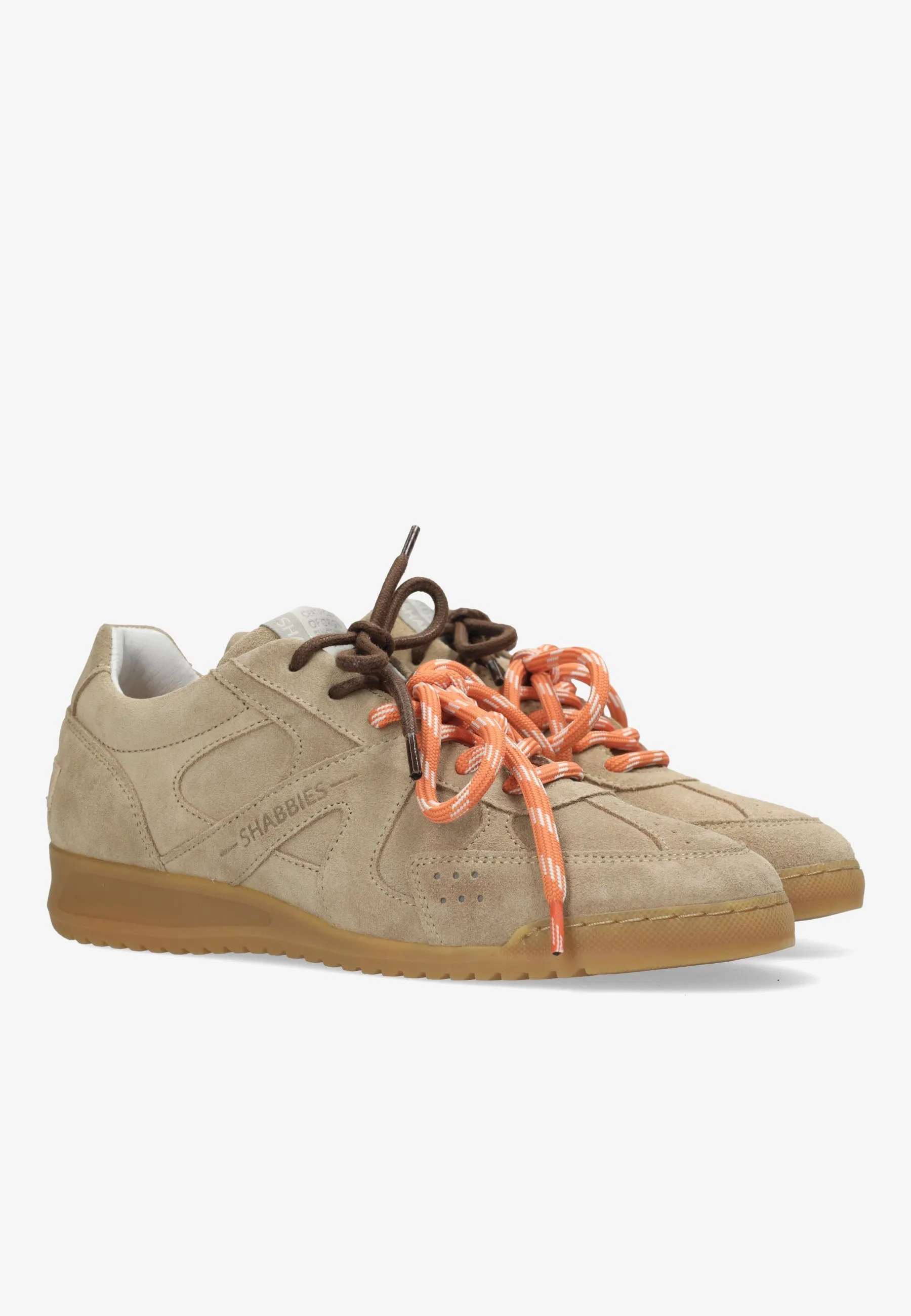 April Mina sneaker Suède Zand