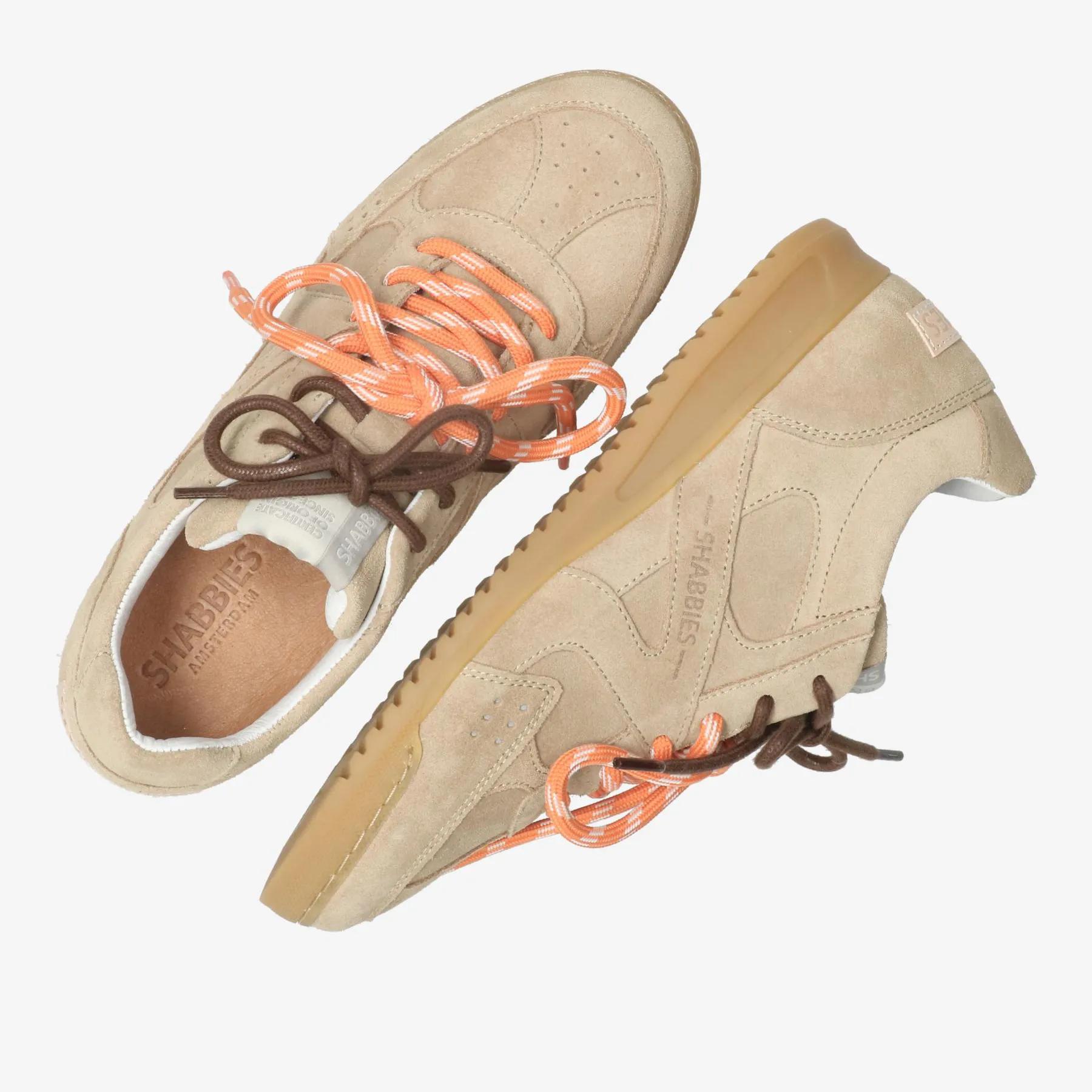 April Mina sneaker Suède Zand