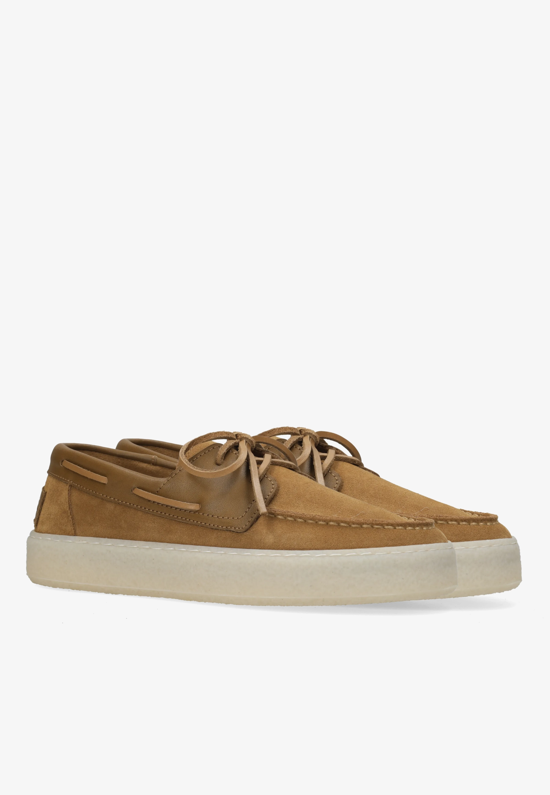 Zenne Mocca boatshoe Suède Cognac