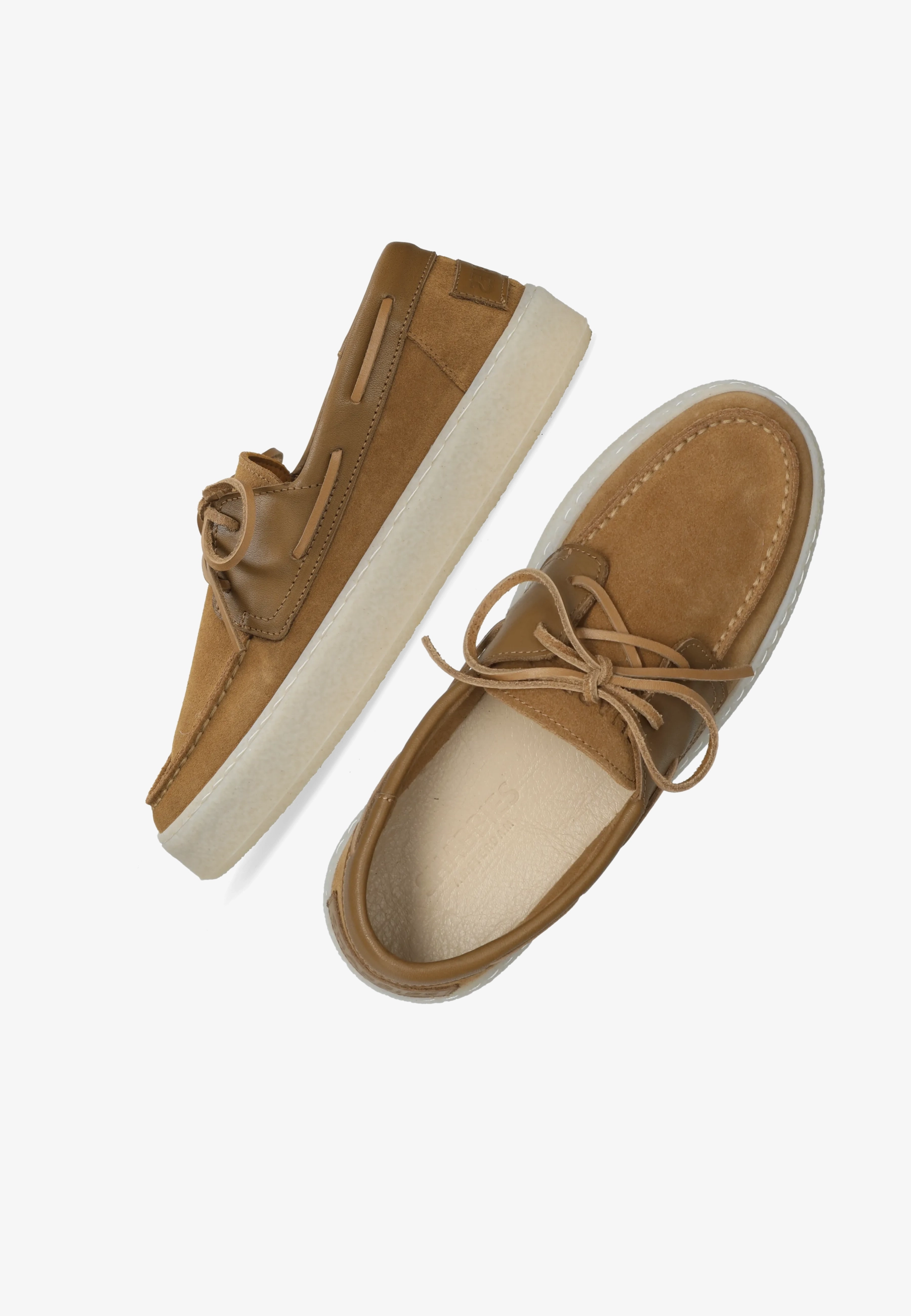 Zenne Mocca boatshoe Suède Cognac